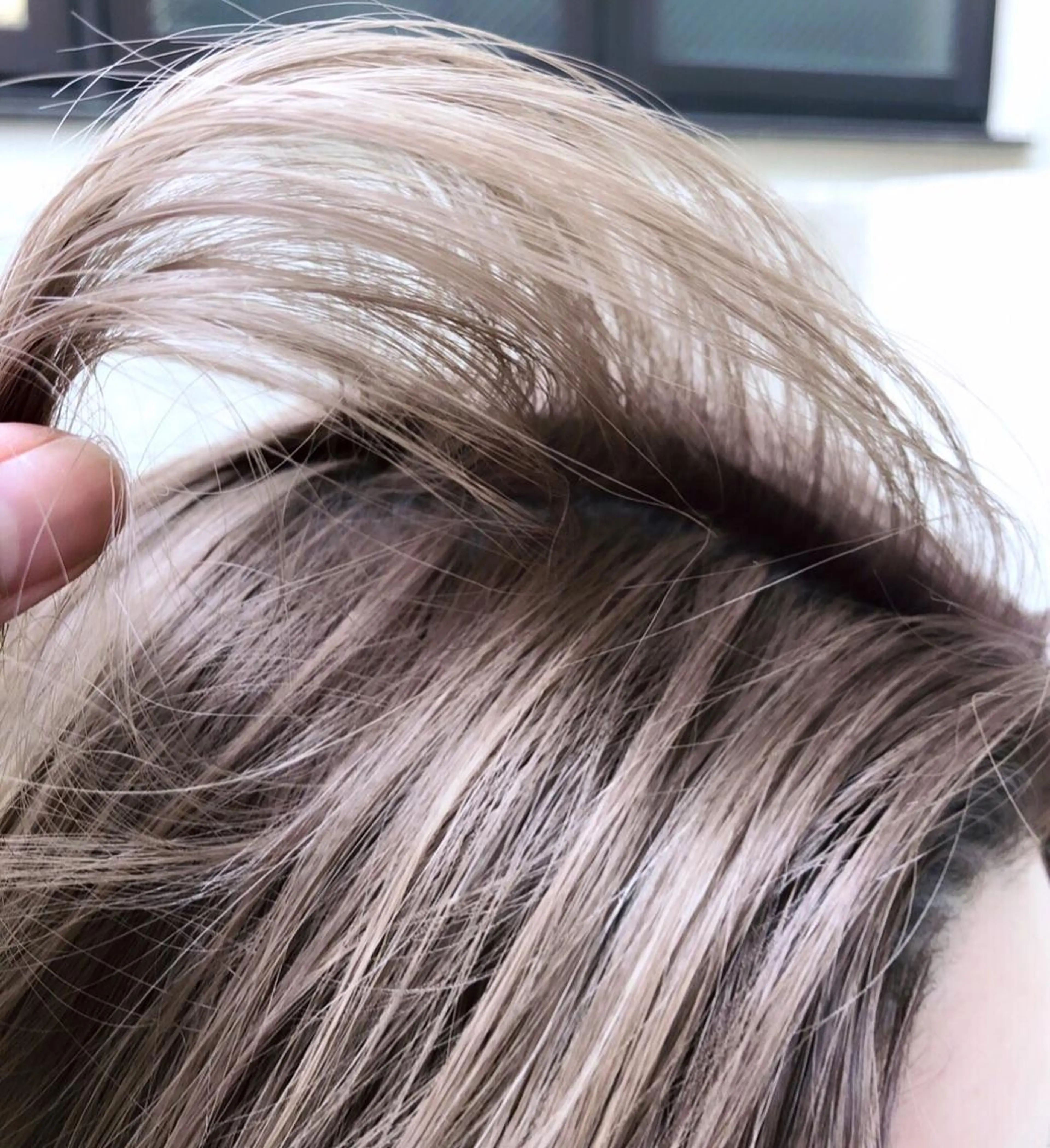 ミディアム カラー パーマ ヘアアレンジ 【白髪ぼかし 専門GBG】自由が丘のヘアスタイル