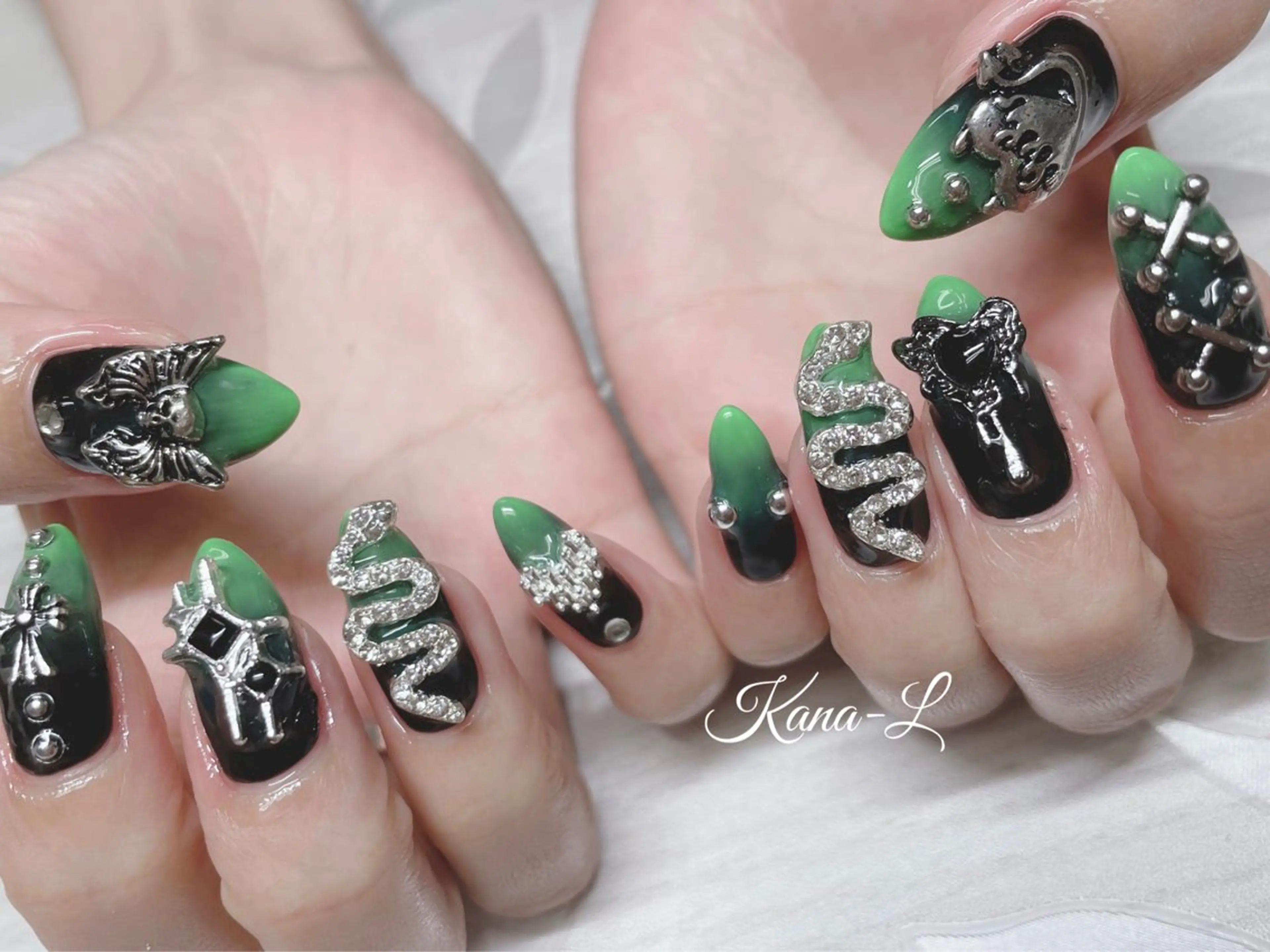 ネイル ジェルネイル 韓国ネイル パラジェル ワンホンネイル 芦辺 香奈のネイルデザイン