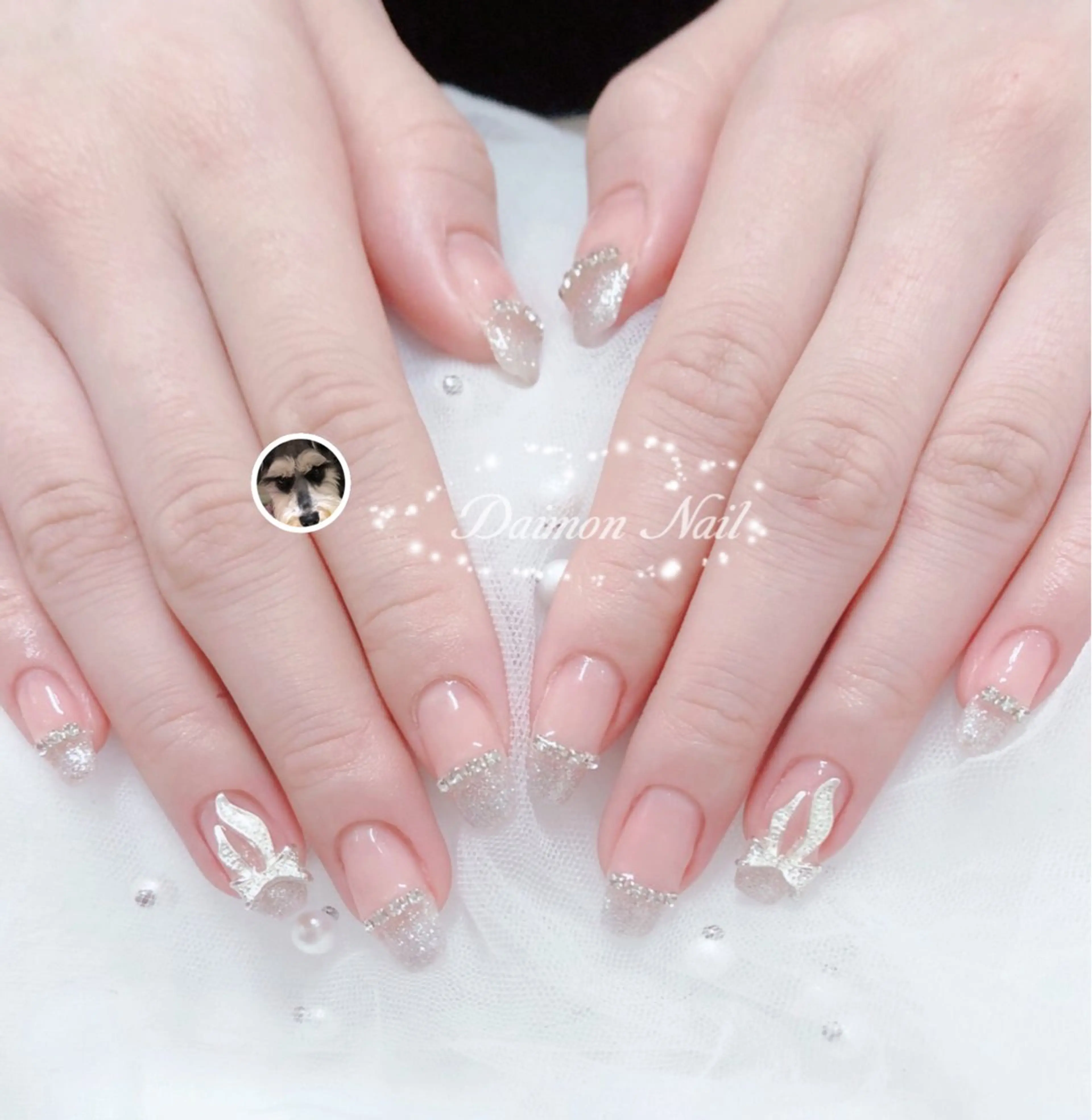 ネイル アートネイル チークネイル フレンチネイル ハート ピンク 大門浜松町 ネイルのネイルデザイン