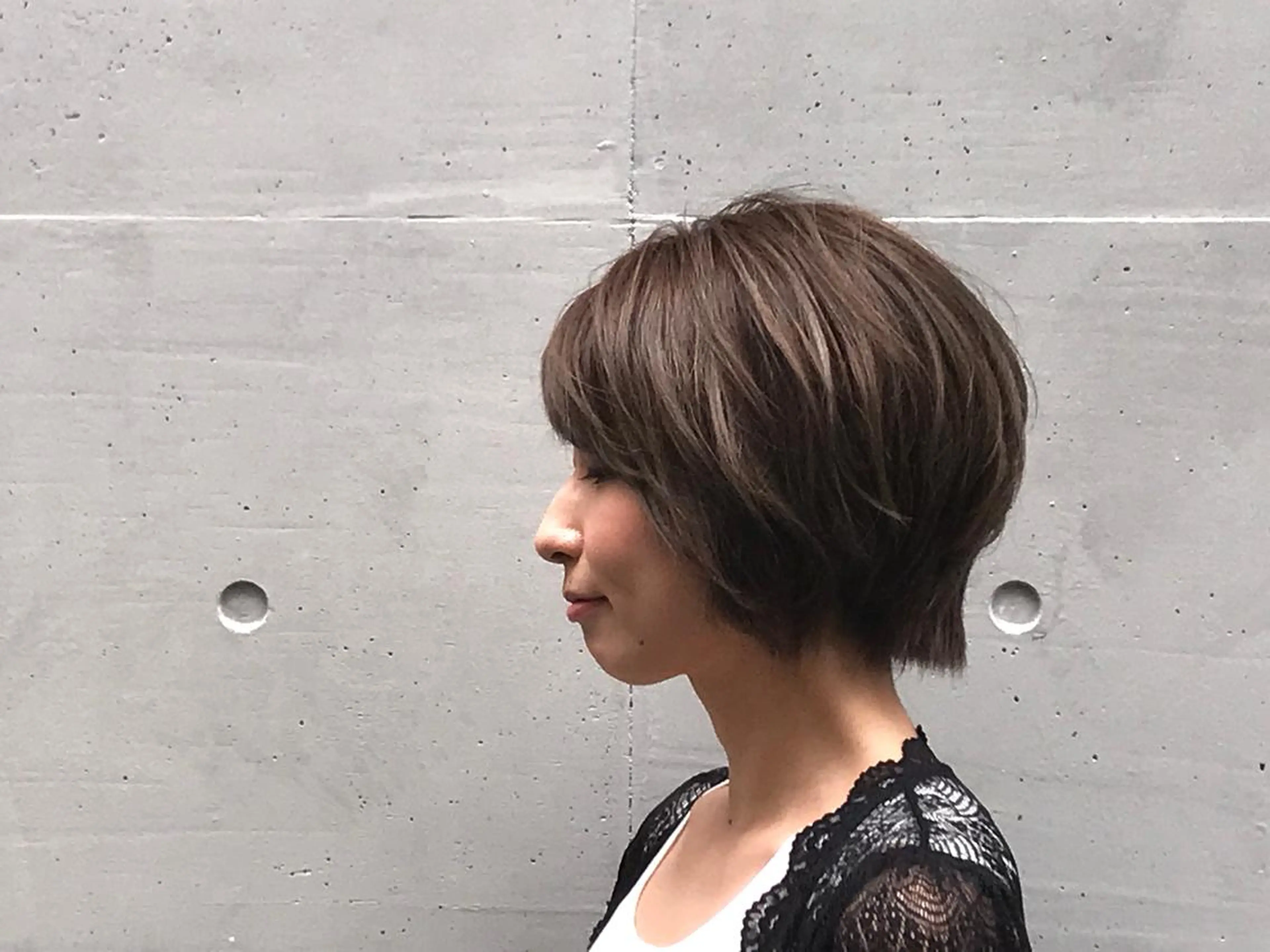 ショート カラー 髪質改善TR 透明感カラーHanaのヘアスタイル