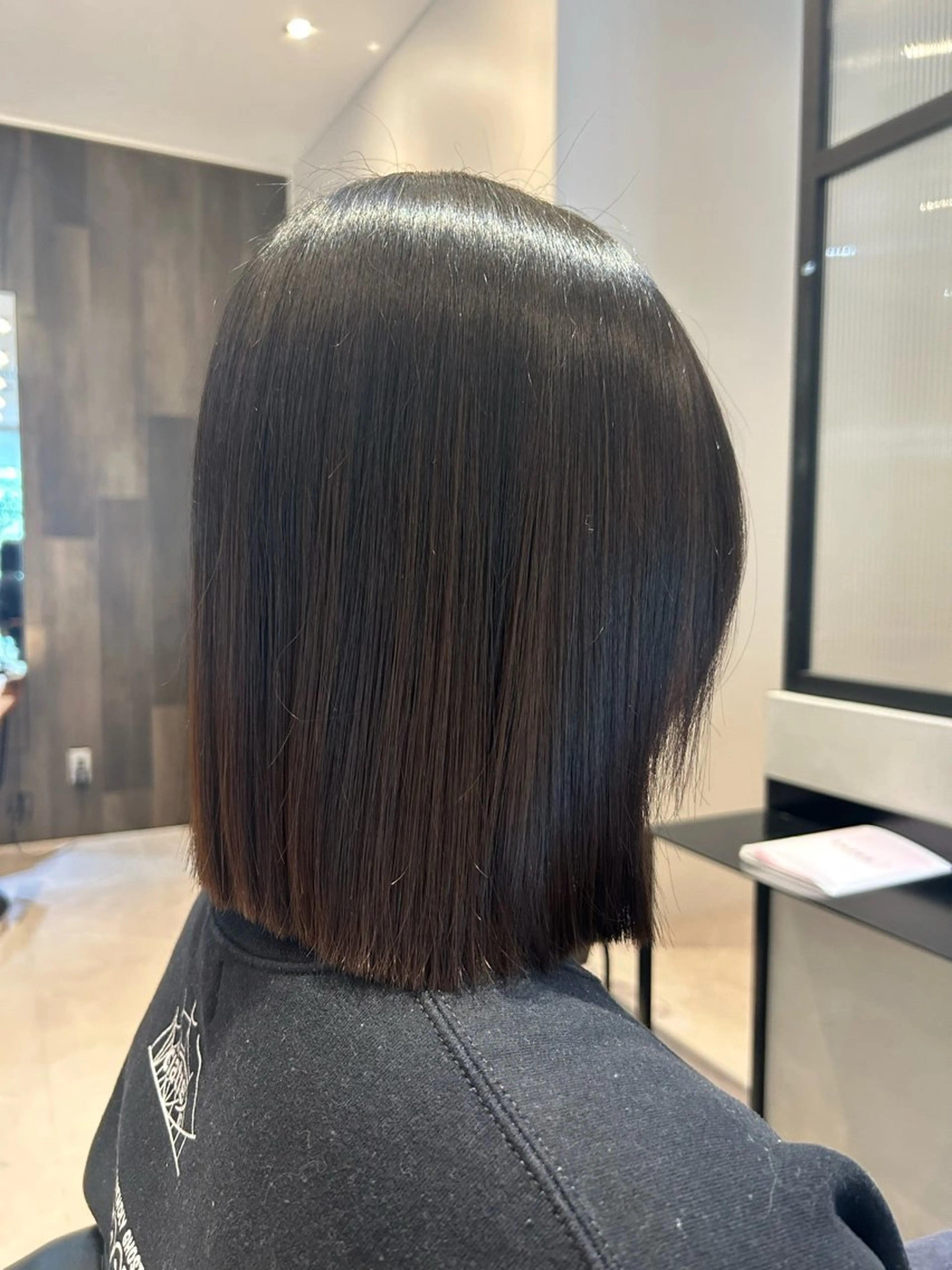 ミディアム 縮毛矯正 カット 縮毛矯正 トリートメント 縮毛矯正/カット/ 韓国ヘア/蛯原🍤のヘアスタイル