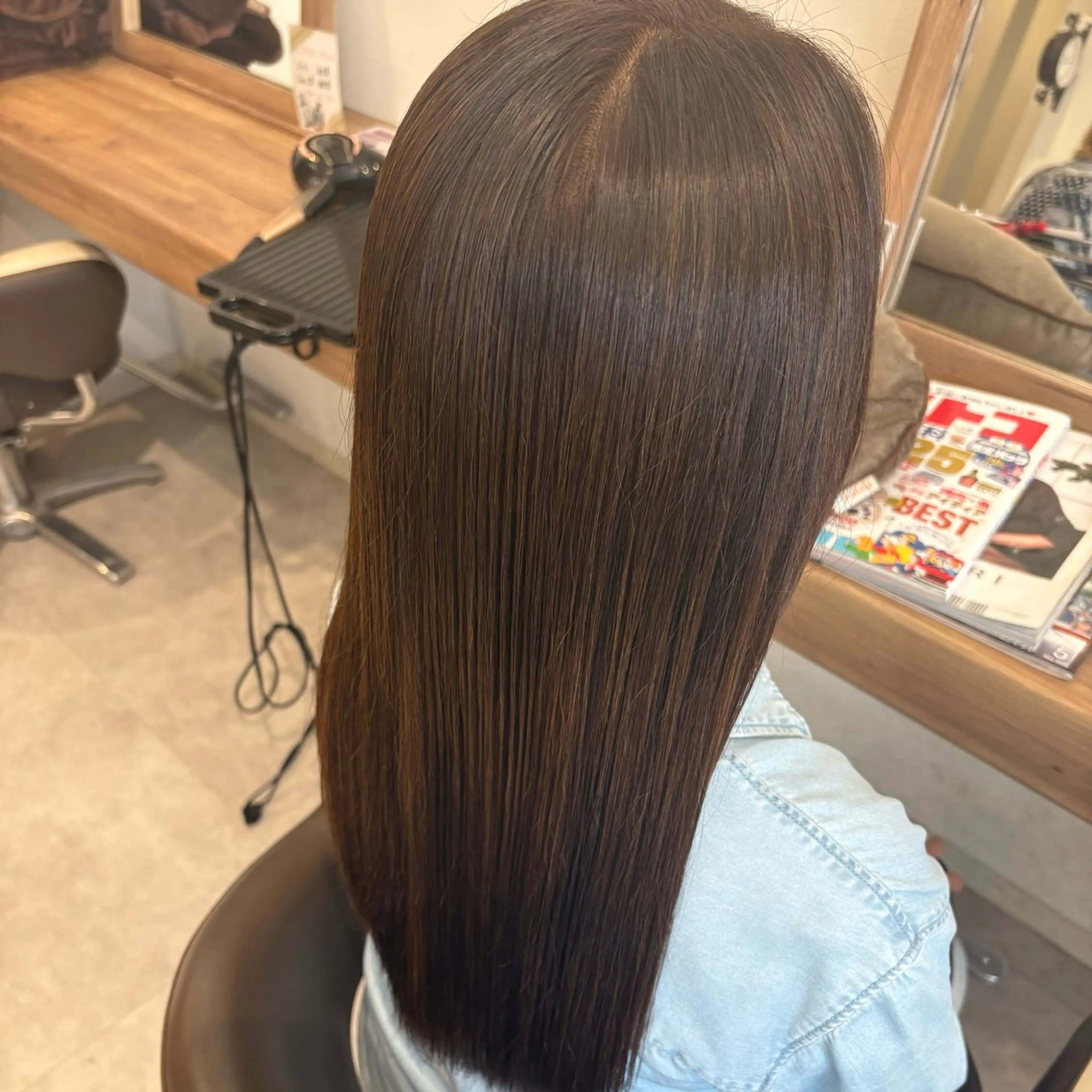 カラー カット 縮毛矯正 トリートメント 渡邊 玲来のヘアスタイル