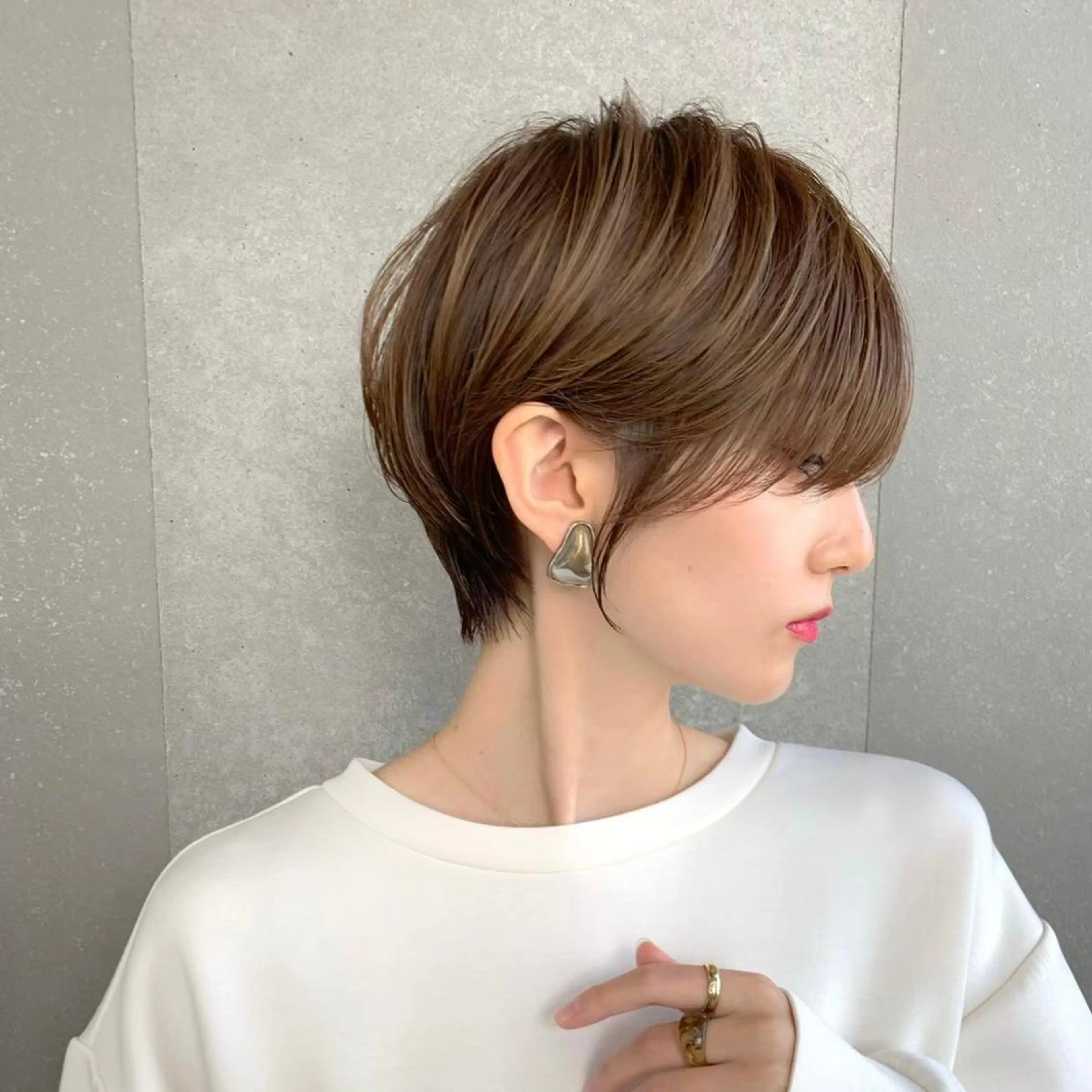 ショート カラー taiga レイヤー /髪質改善/矯正🌈のヘアスタイル