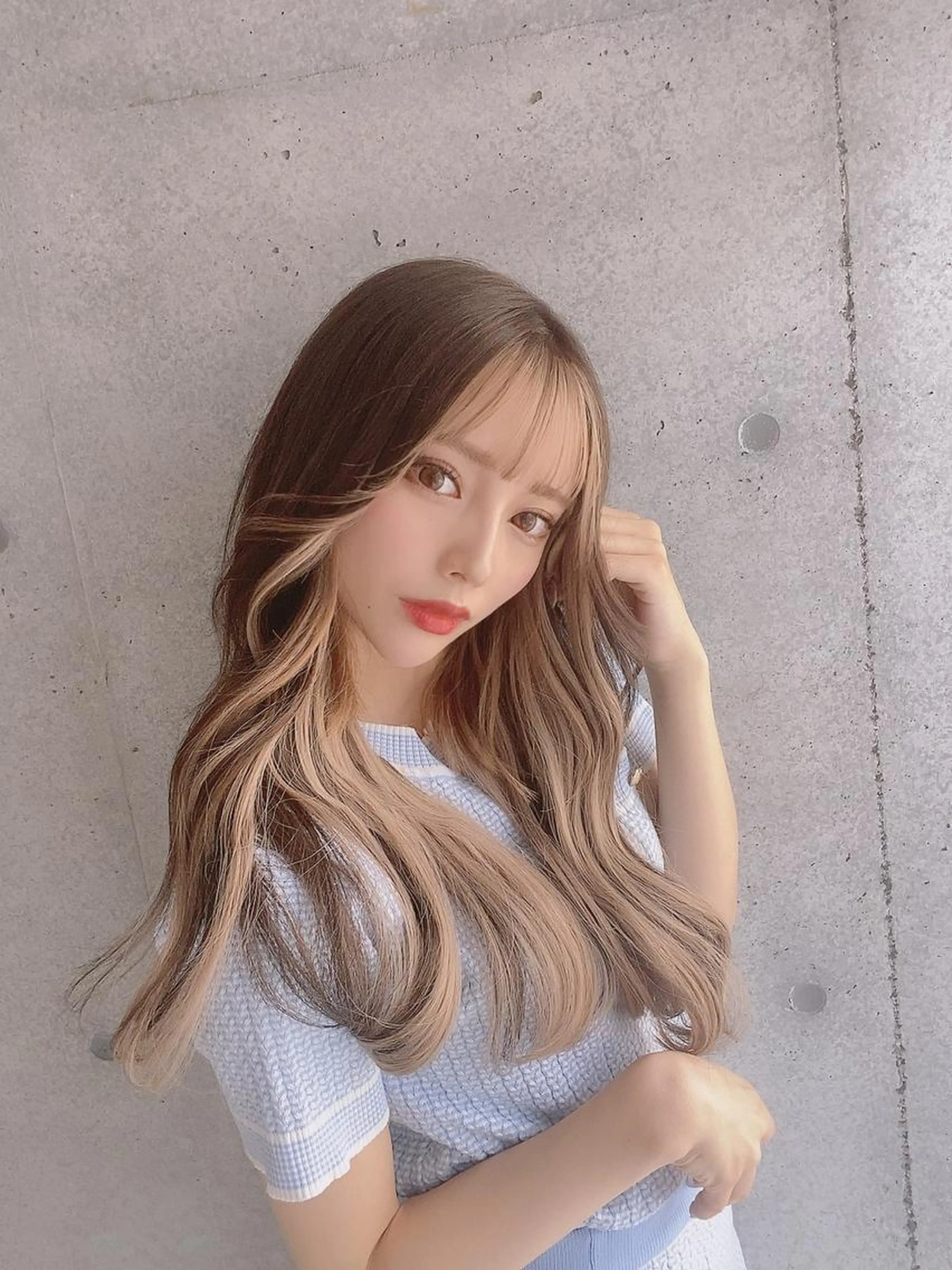 🎃部分ブリーチ込インナーカラーの写真