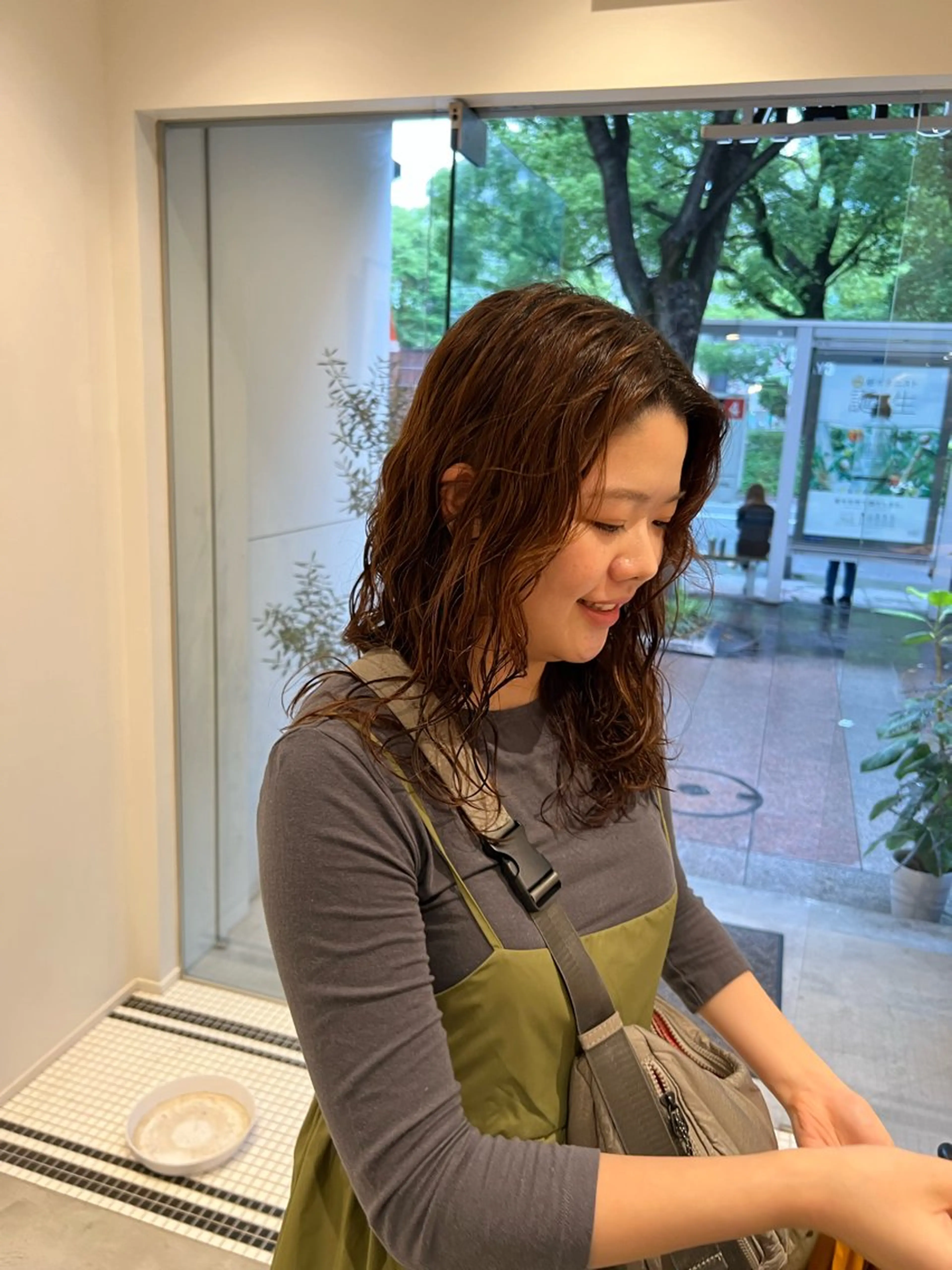 セミロング セミロングパーマ カット ヘアカラー パーマ/名古屋パーマ / コデラ ナナホのヘアスタイル