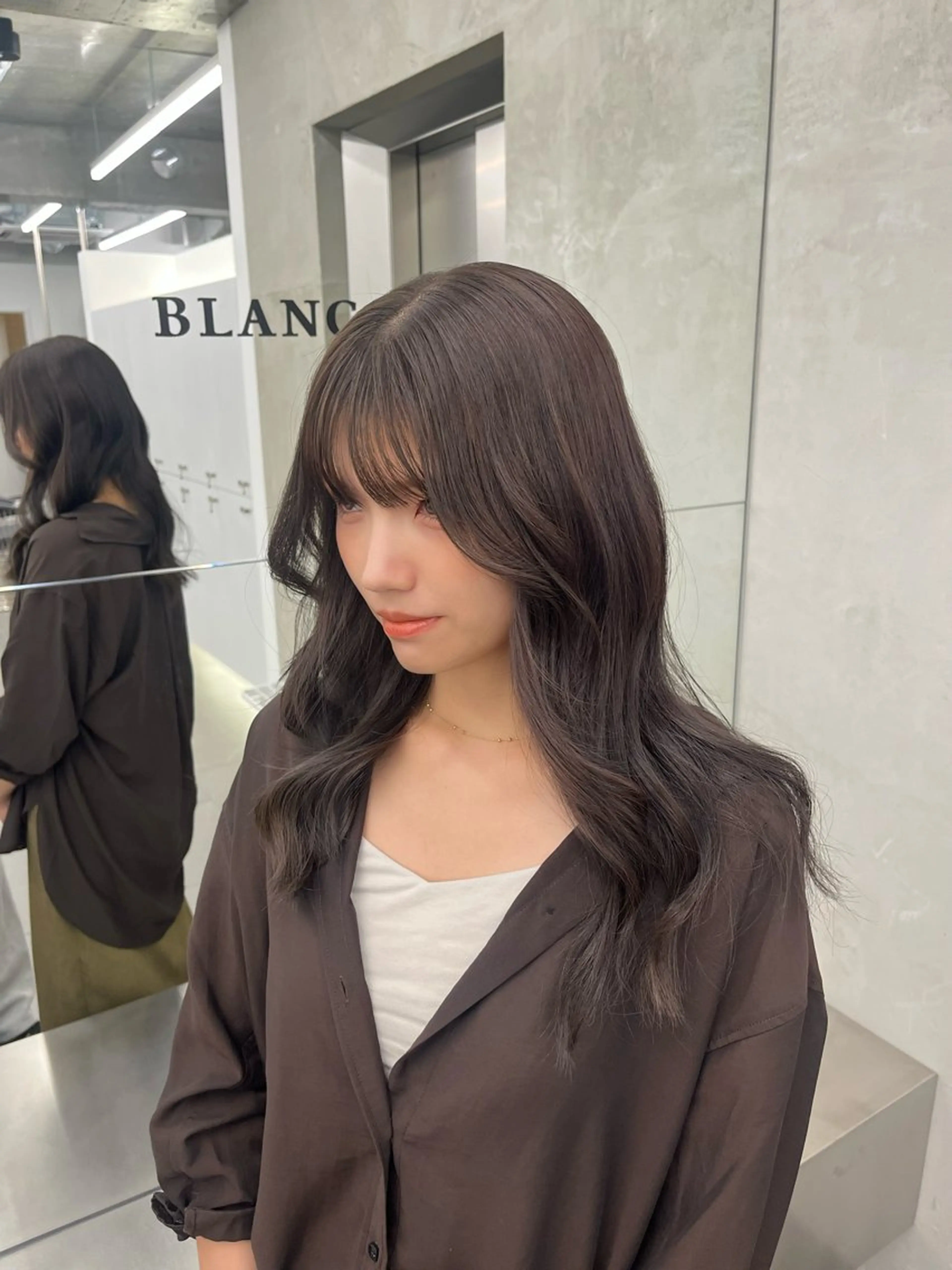 カラー 縮毛矯正/くすみカラ ーayukaのヘアスタイル