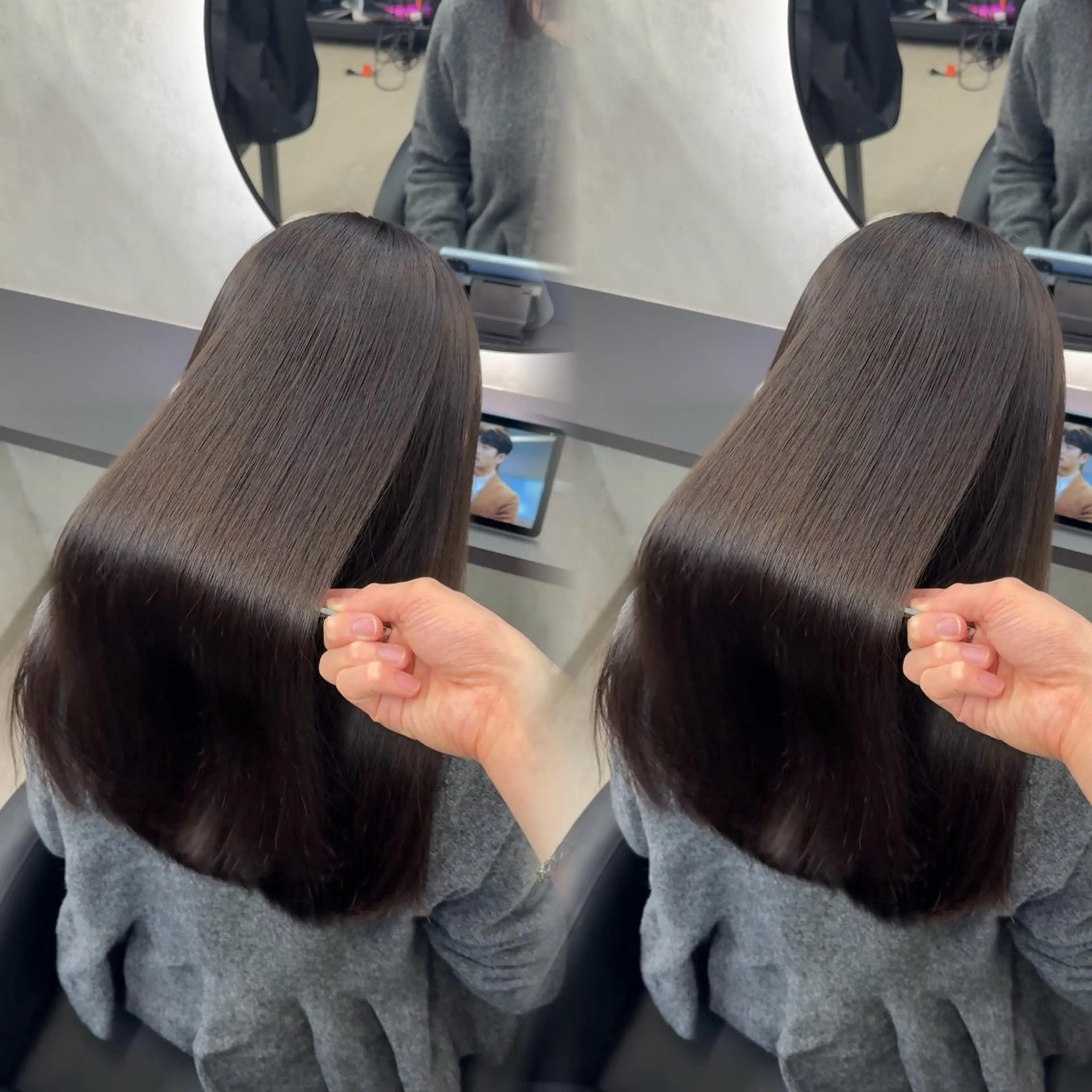 ロング カラー ヘアアレンジ カット ヘアカラー 縮毛矯正 トリートメント 新宿 /髪質改善/ 縮毛矯正/ヒュウガのヘアスタイル