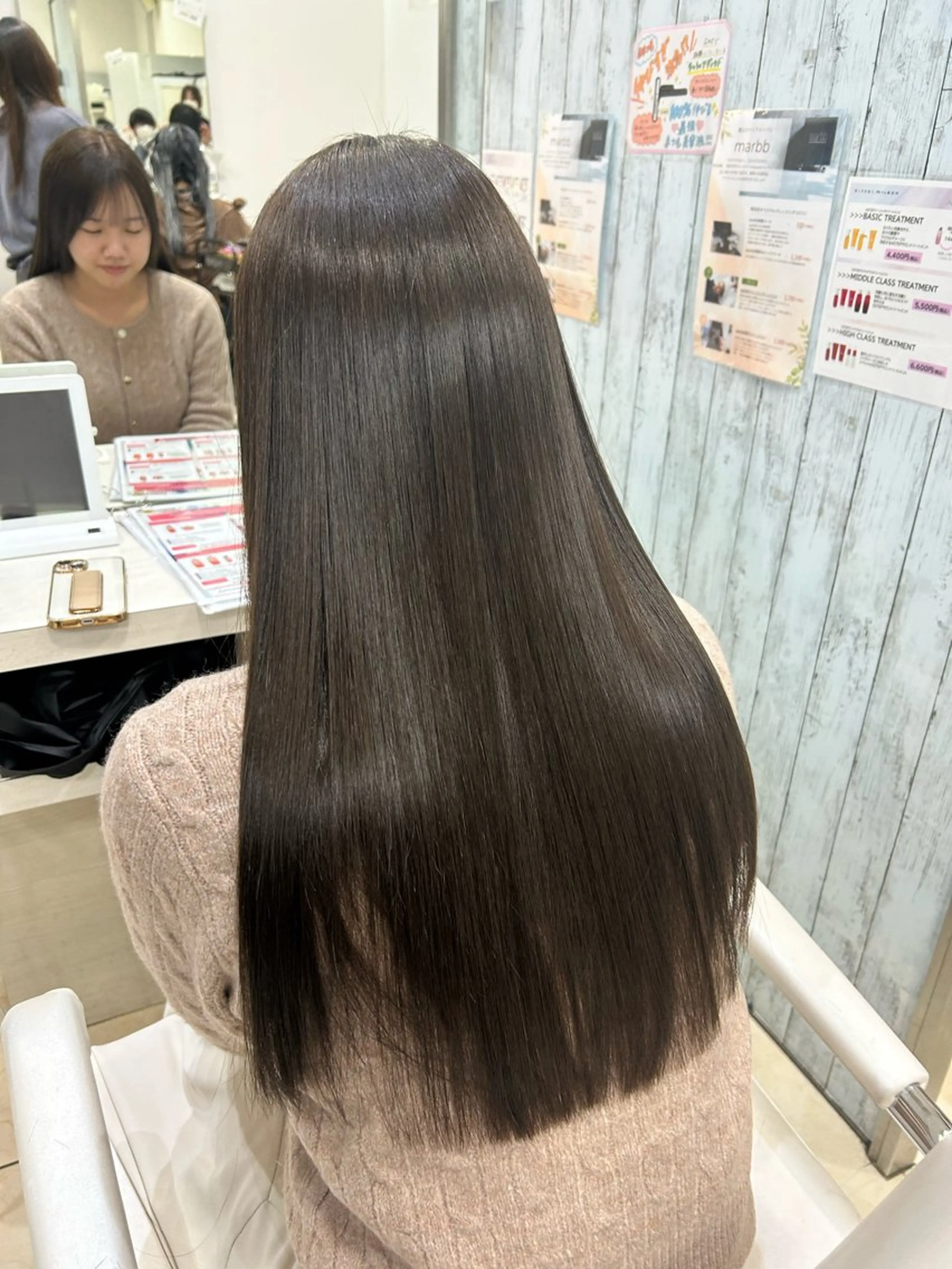 ロング ヘアカラー トリートメント 【髪質改善カラー】 瀧田嵐士🇰🇷のヘアスタイル
