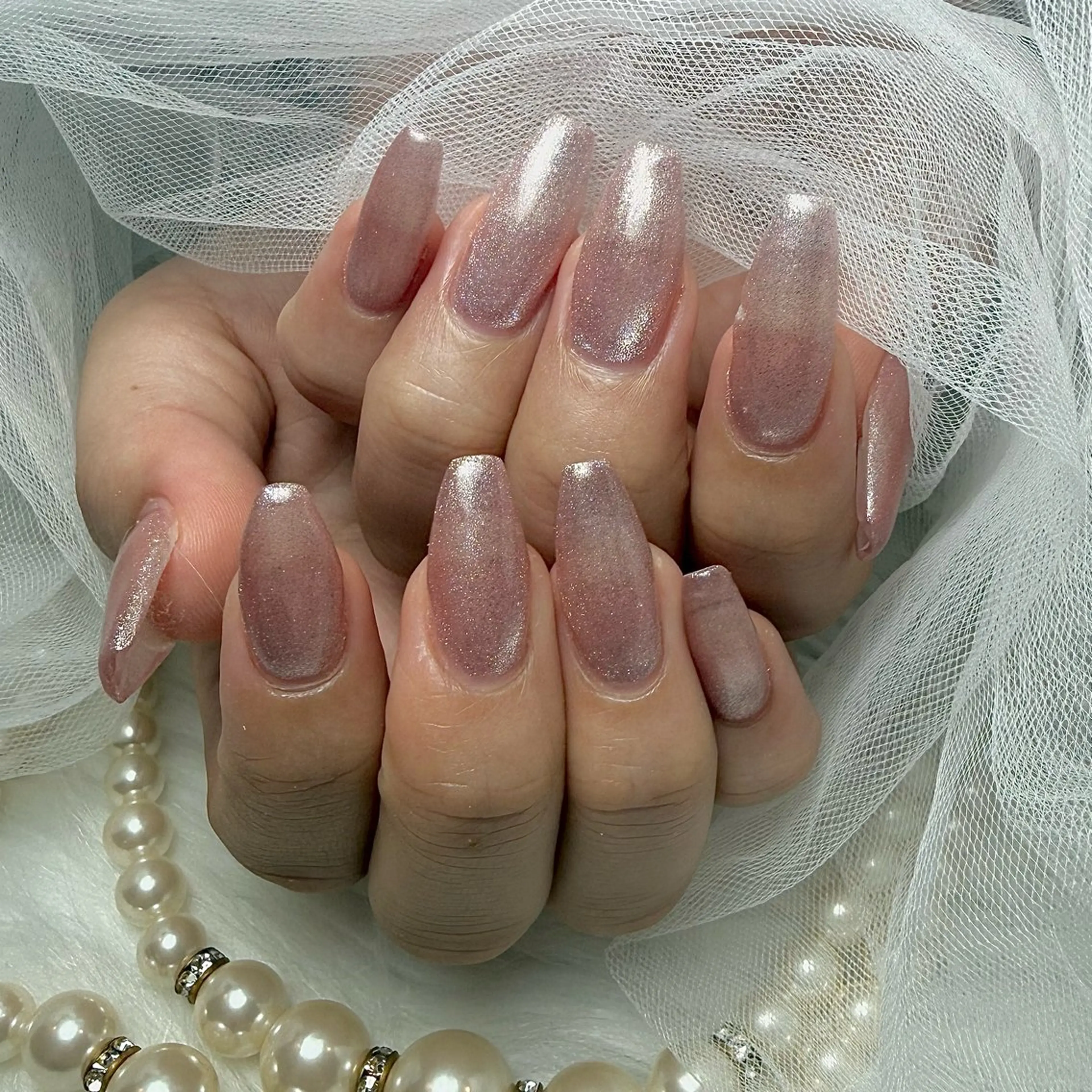 セミロング ハンドネイル Conjunim MAMI🎀✨のネイルデザイン