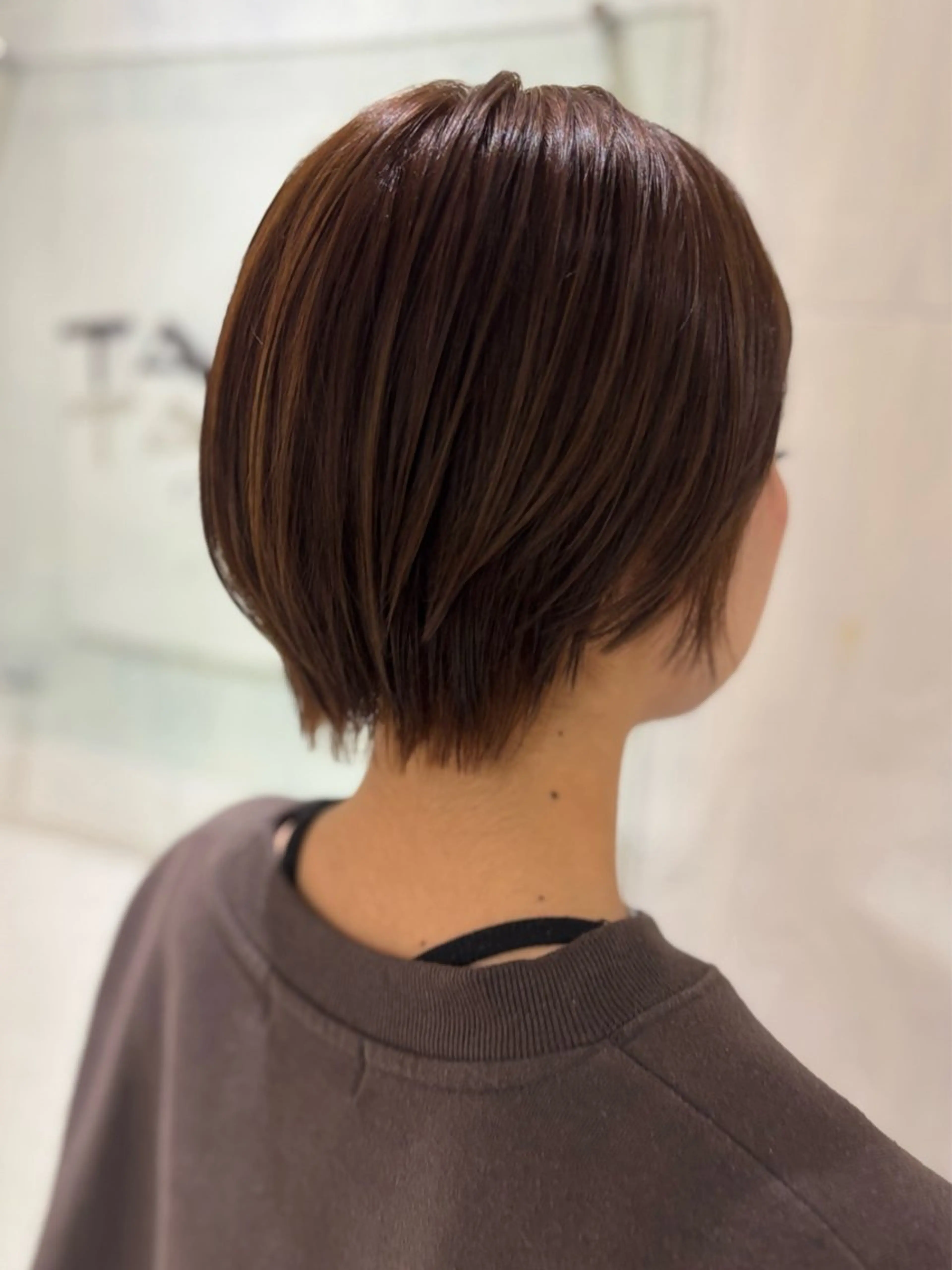 ショート カラー yui🥀/ボブ /ブリーチなしカラーのヘアスタイル