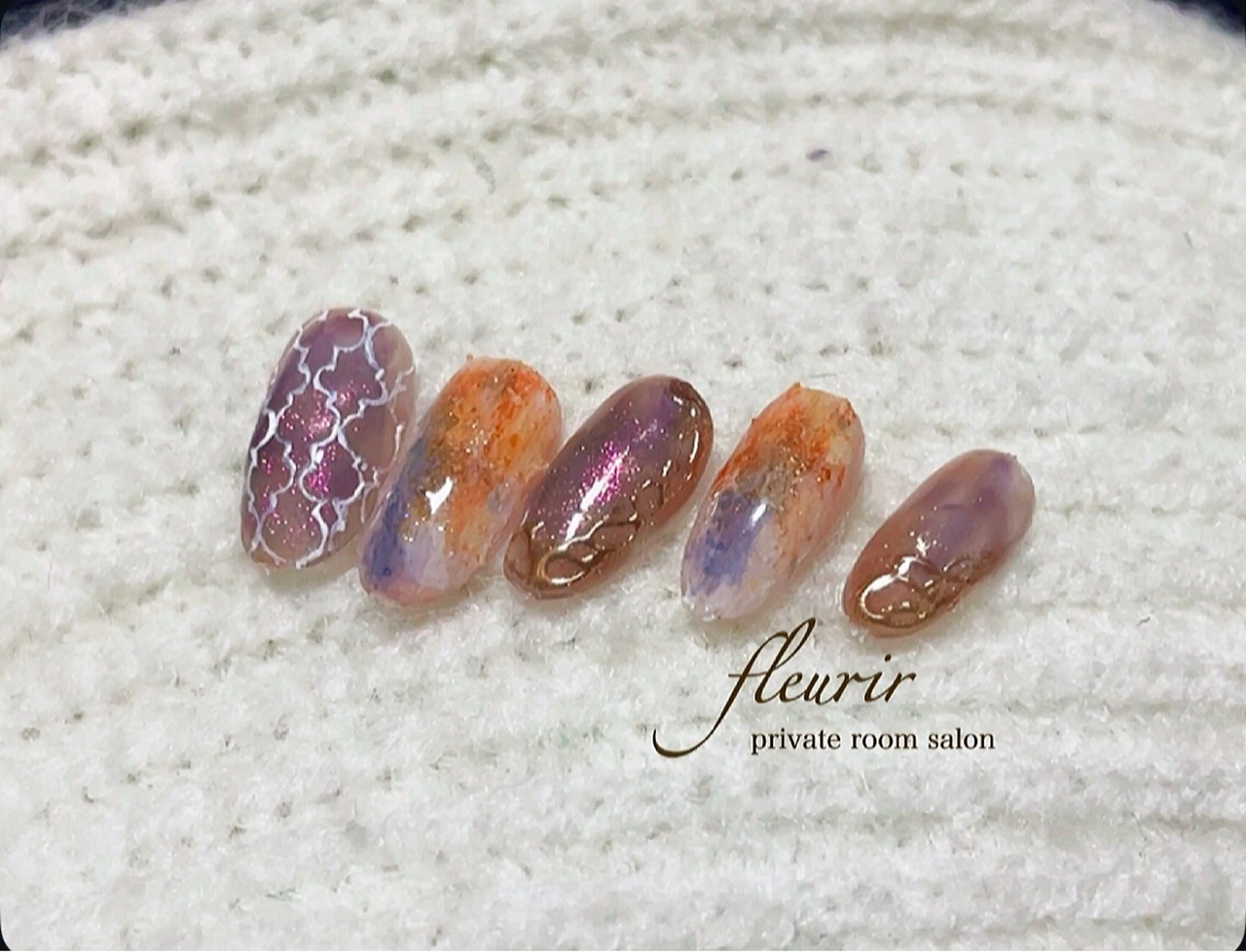 ネイル ハンドネイル フルリール 【プライベートサロンのネイルデザイン