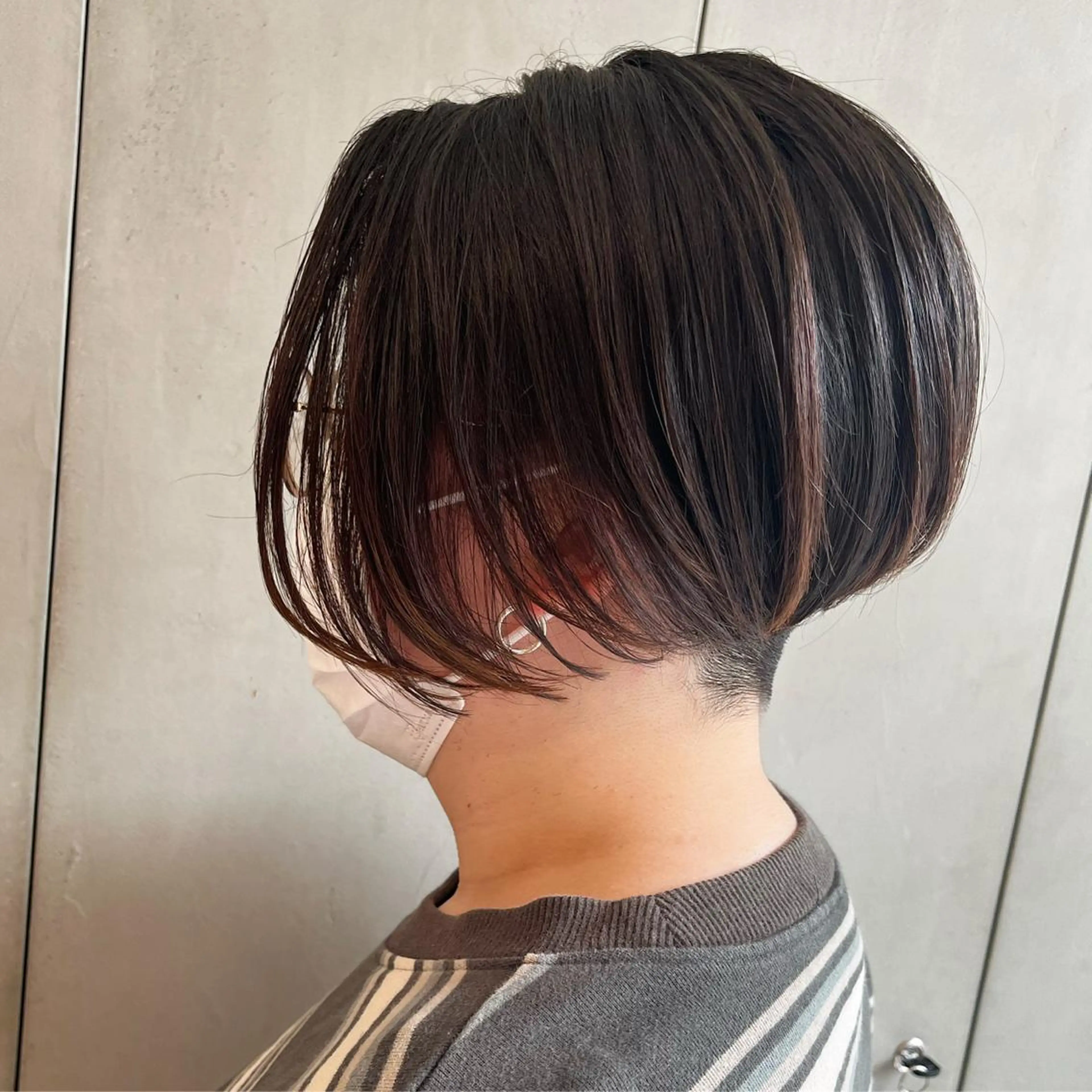 ショート ボブ 米山 莉緒のヘアスタイル