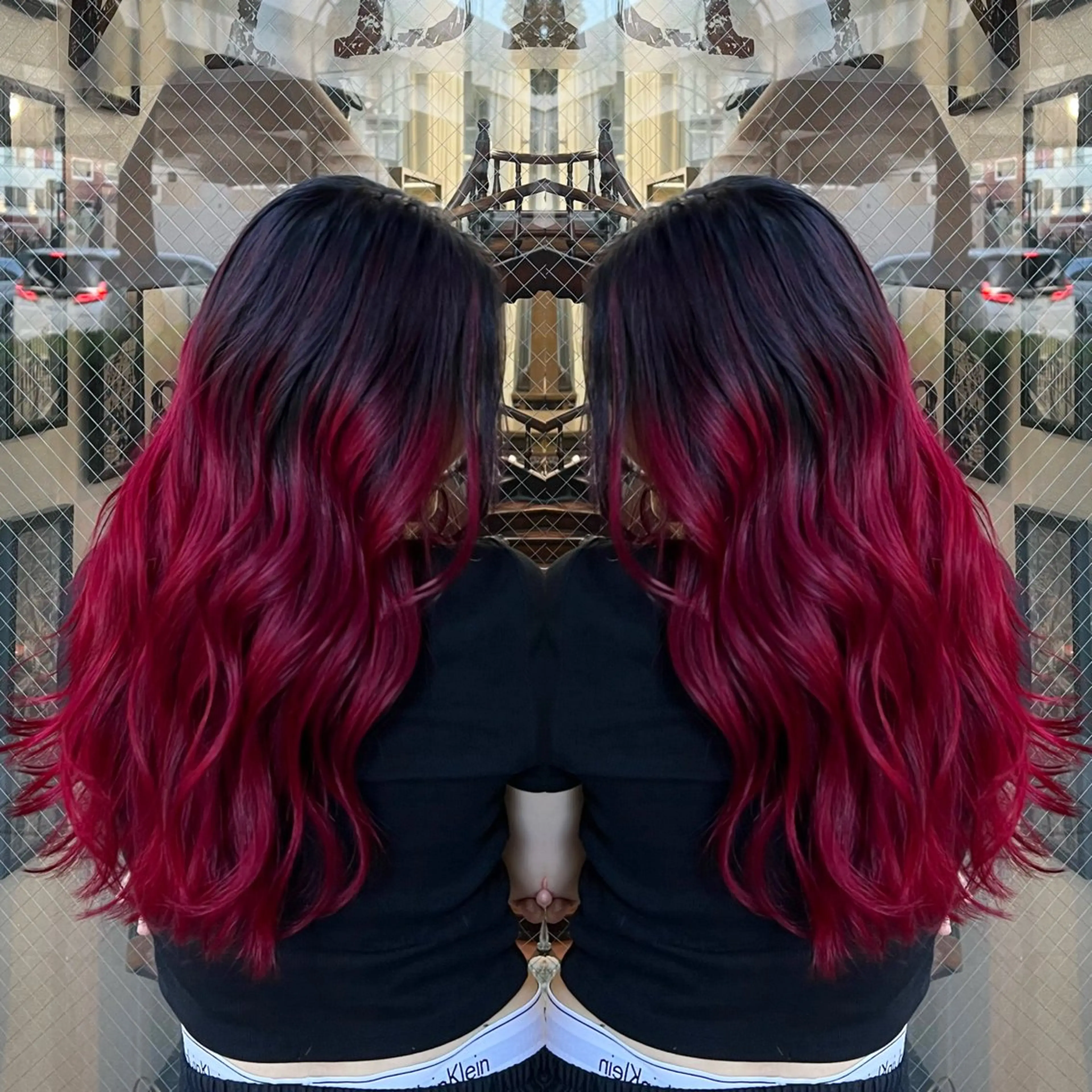 ロング カラー ハイライト/レイヤー /ハイトーン/AOIのヘアスタイル