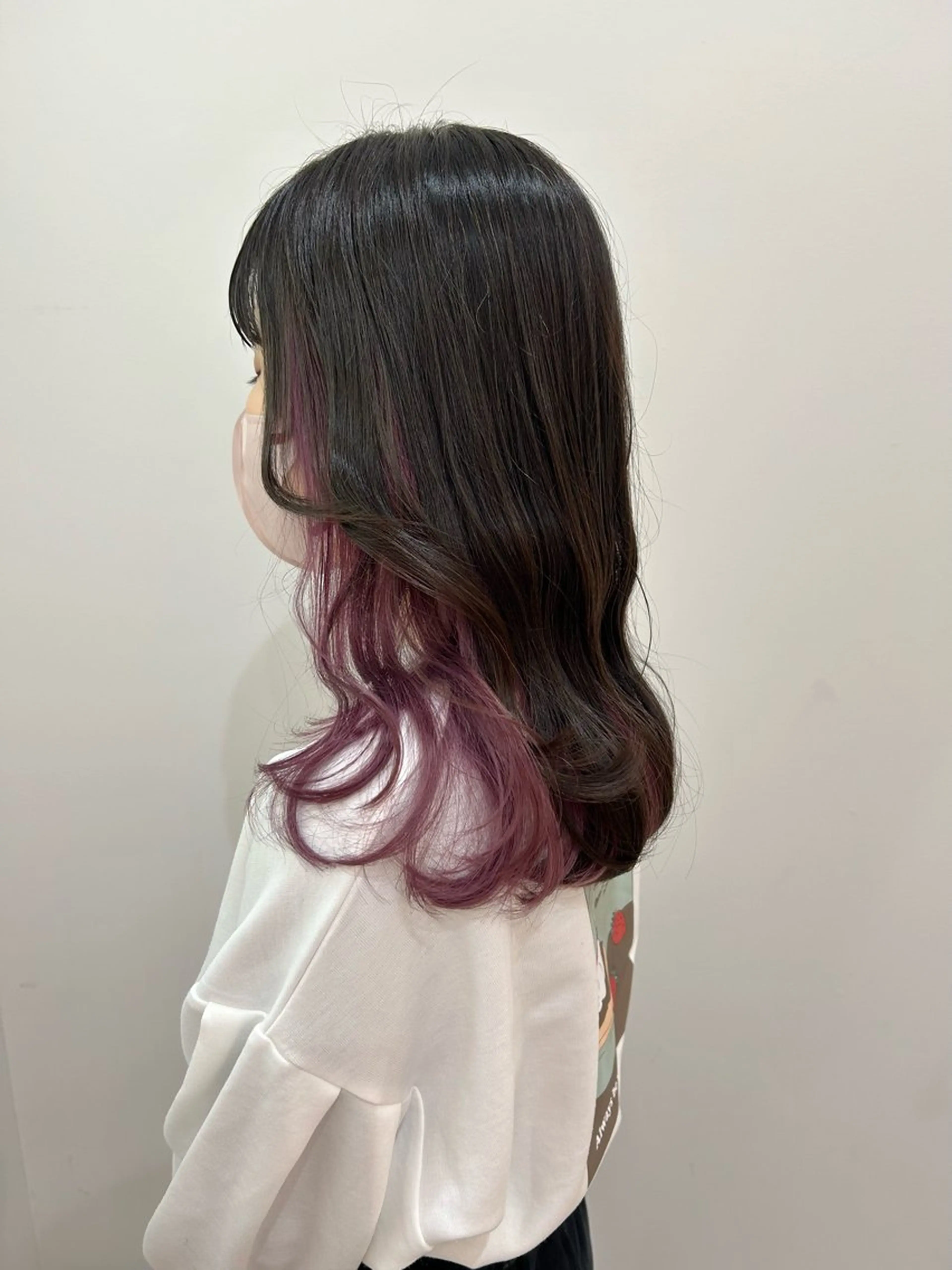セミロング カラー ラベンダーカラー ピンクカラー ピンクラベンダー ボブレイヤー/ カラー診断/Amiのヘアスタイル