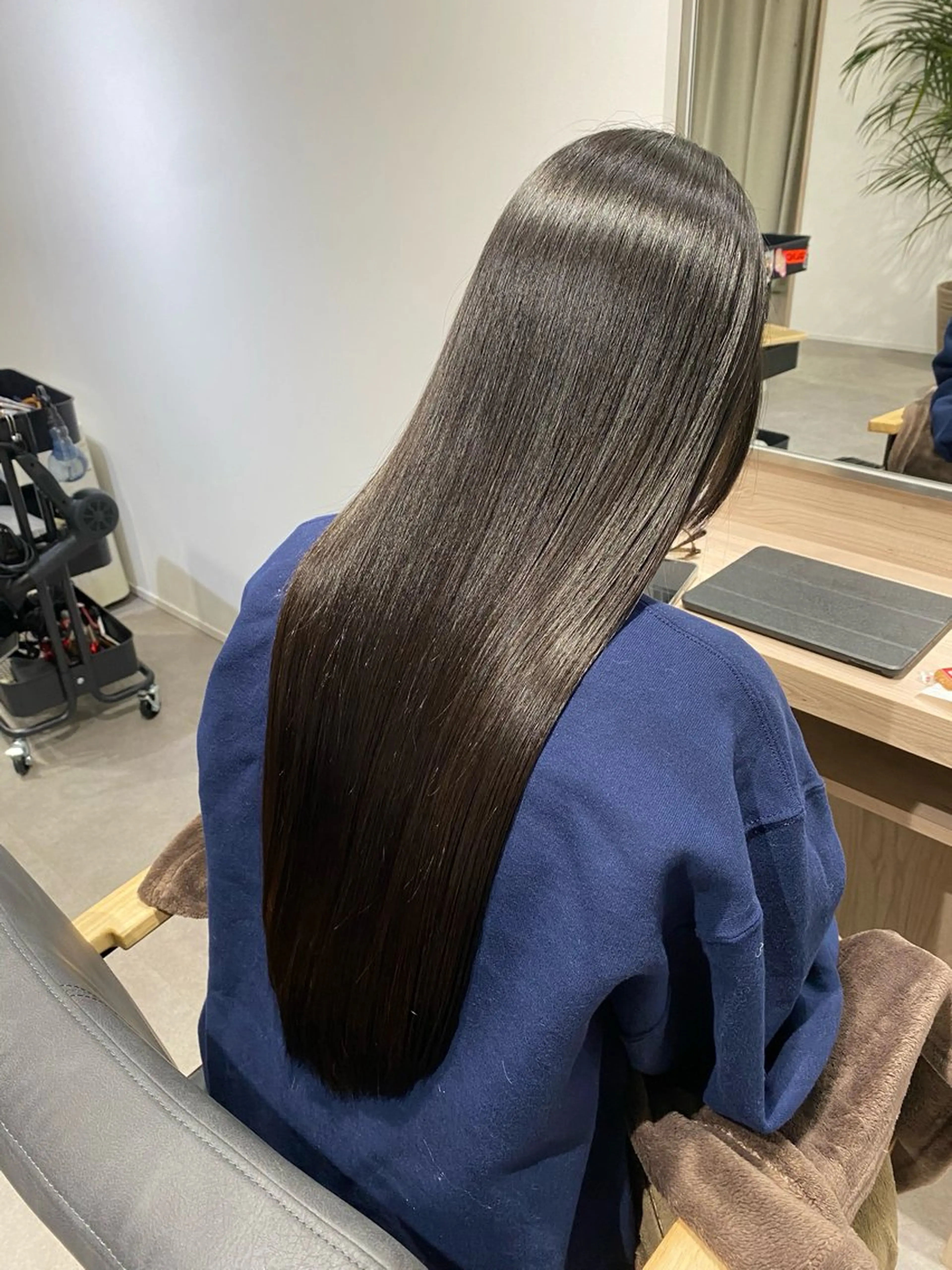 ロング 縮毛矯正 カット 縮毛矯正 トリートメント 東田 恋のヘアスタイル