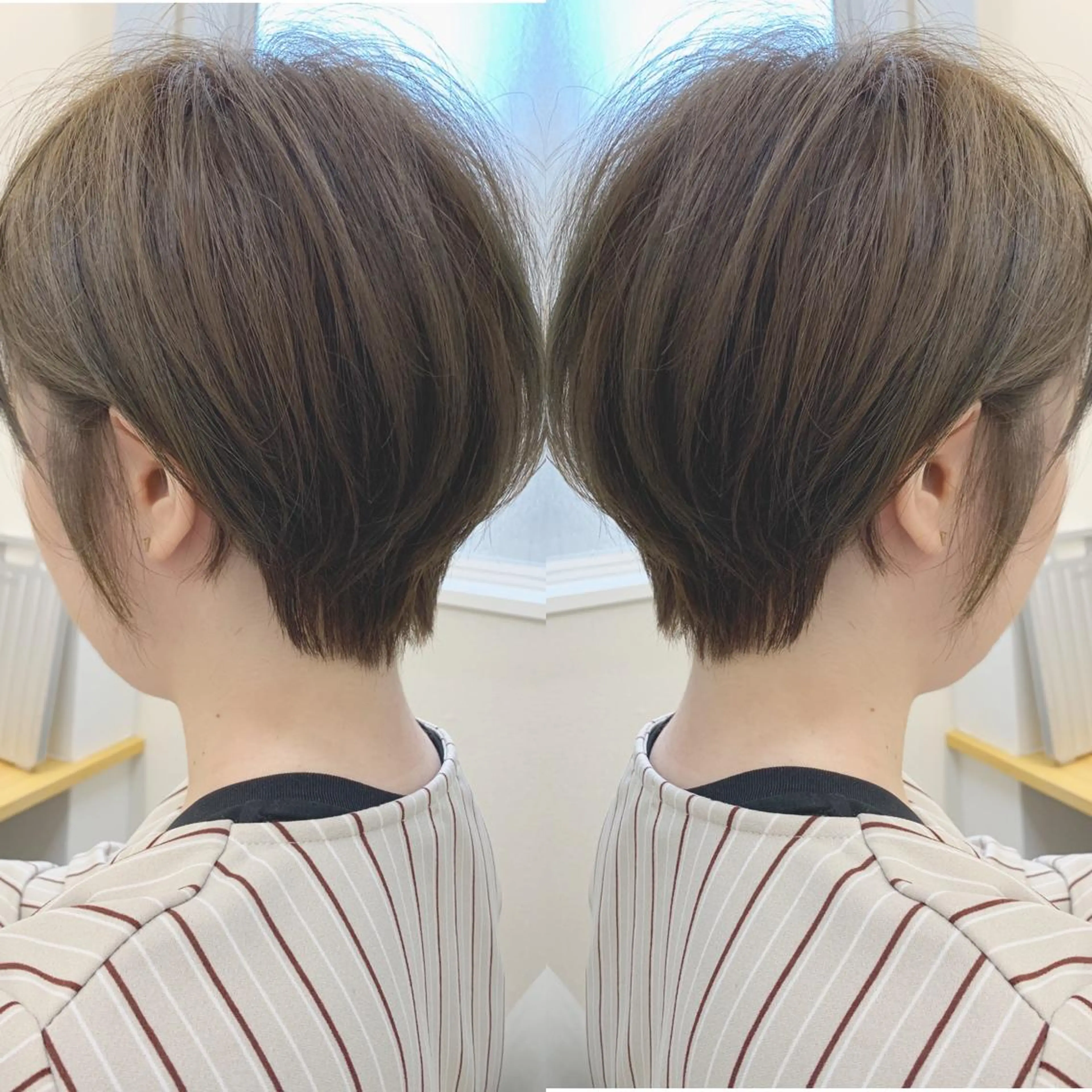 ショート ショートボブ ボブ ショートヘア カット ヘアカラー H (エイチ) 烏丸御池店のヘアスタイル