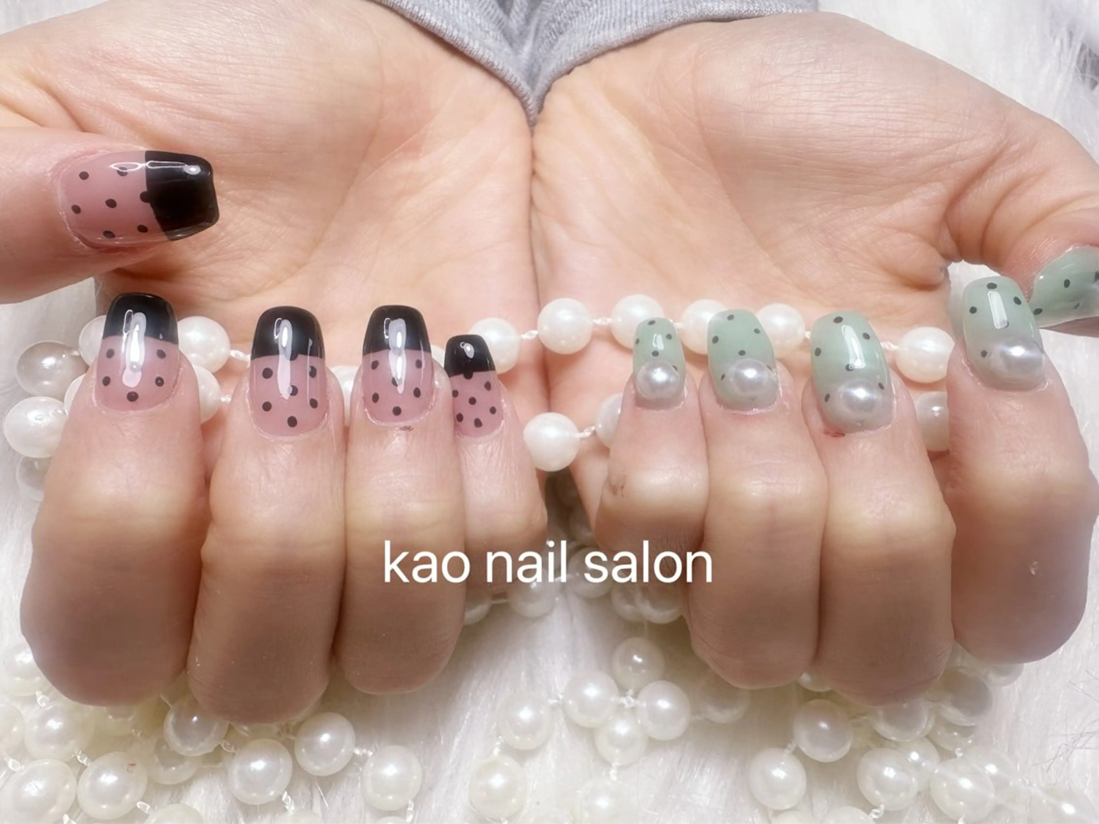 ネイル kao nail マグネット/長さだしのネイルデザイン