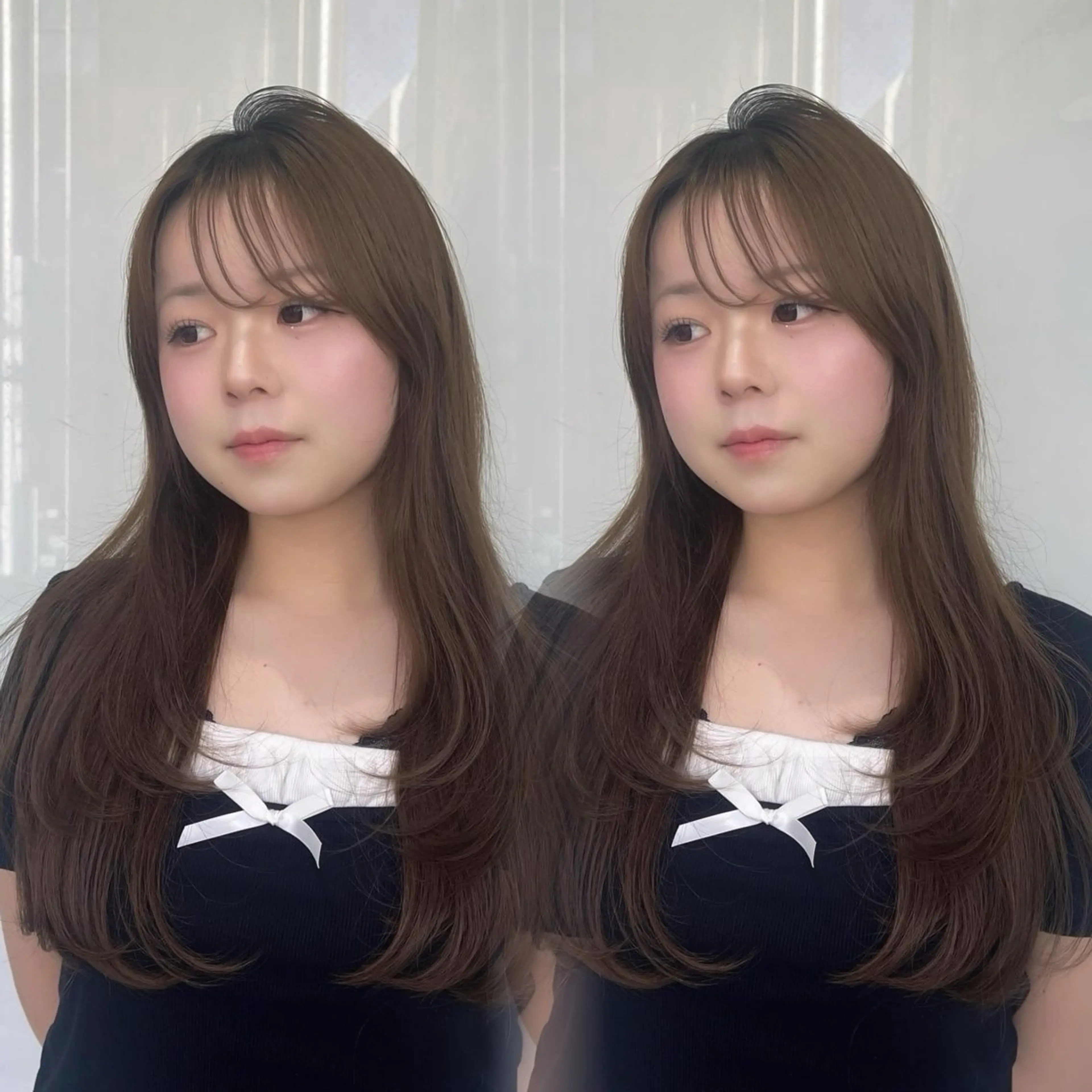 ロング カラー ブラウンカラー ヘーゼル レイヤーカット ヘアカラー 🎀 RINKA 🎀のヘアスタイル