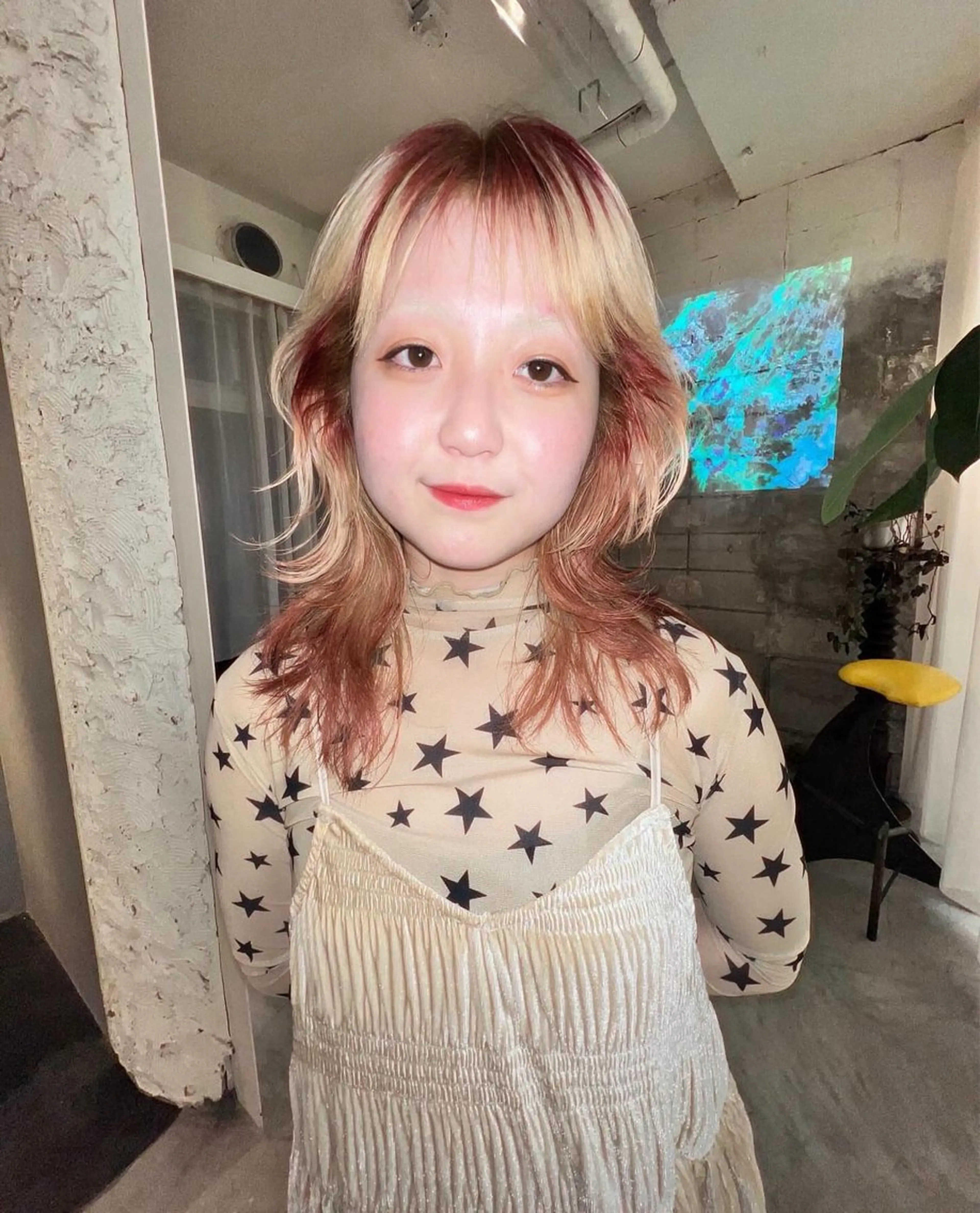 ロング カラー カット ヘアカラー 圧倒的デザイン力 店長🎨RENAのヘアスタイル