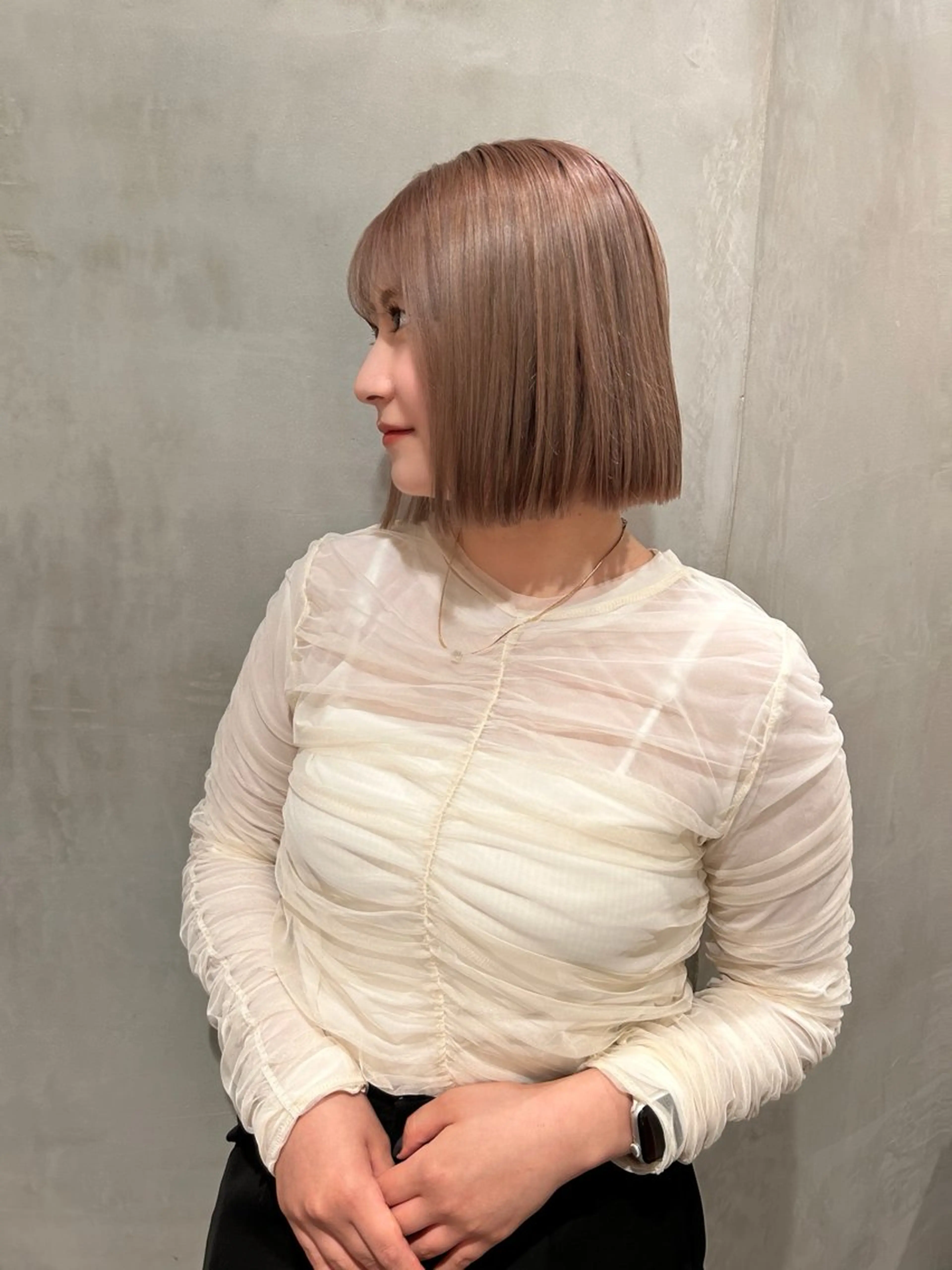 ミディアム カラー タナカ カナ🫧のヘアスタイル