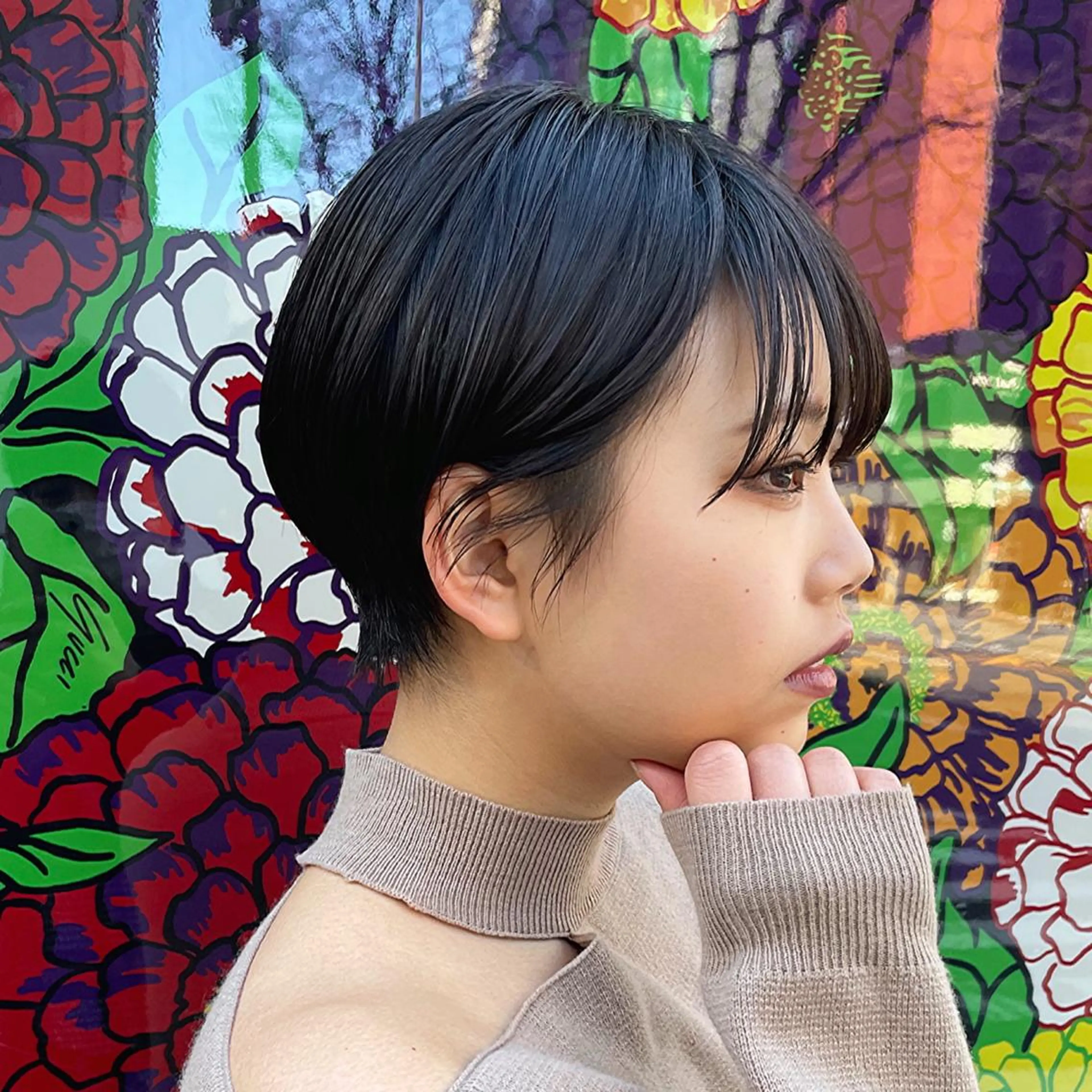 ショート カラー カット トリートメント 【まとまるショート 髪質改善】今井隆太のヘアスタイル