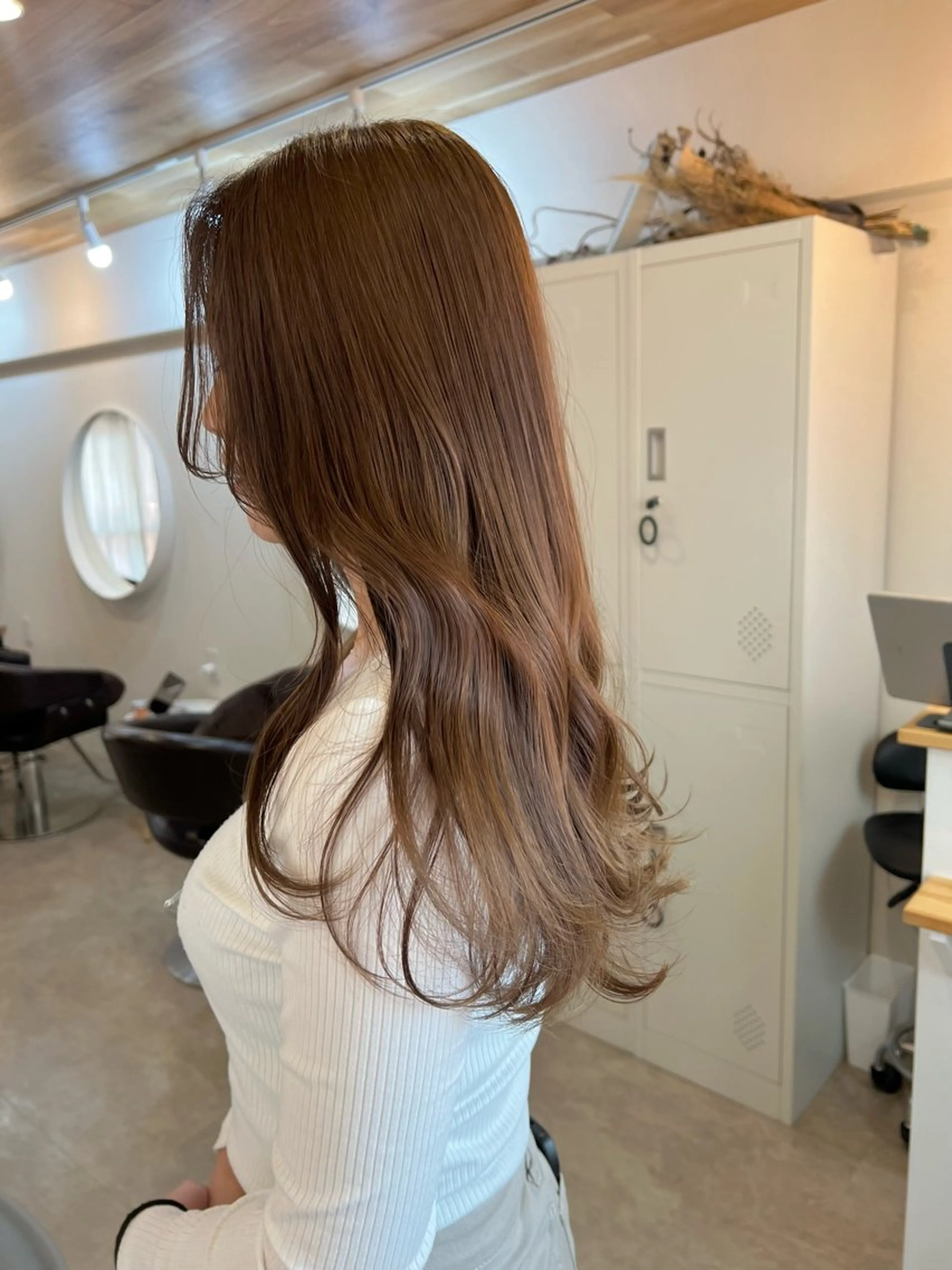 ロング カラー カット ヘアカラー トリートメント トレンドと似合わせ/ マンツーマン/西上楓のヘアスタイル