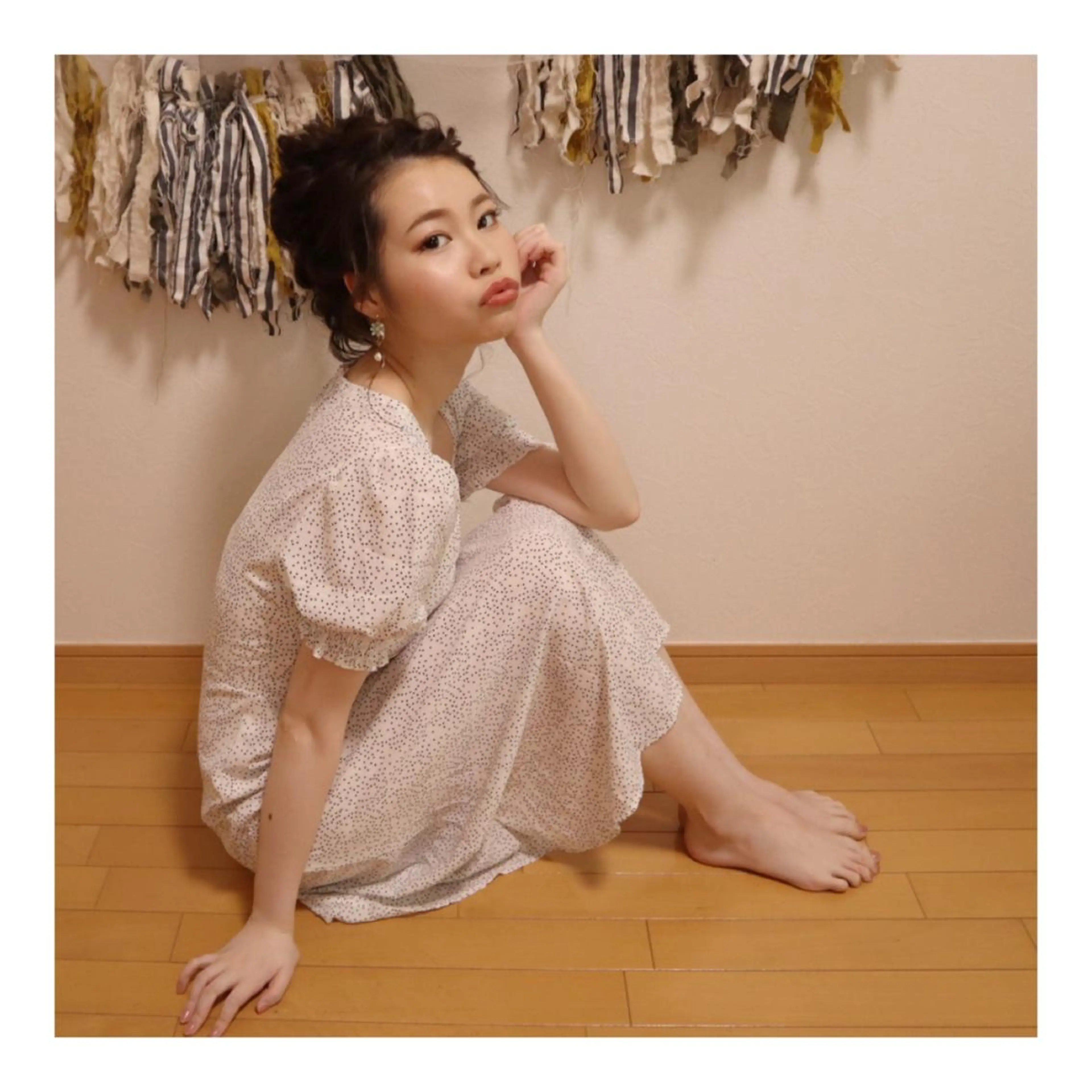 ロング ヘアアレンジ ヘアアンドメイクムタ 新居のヘアスタイル