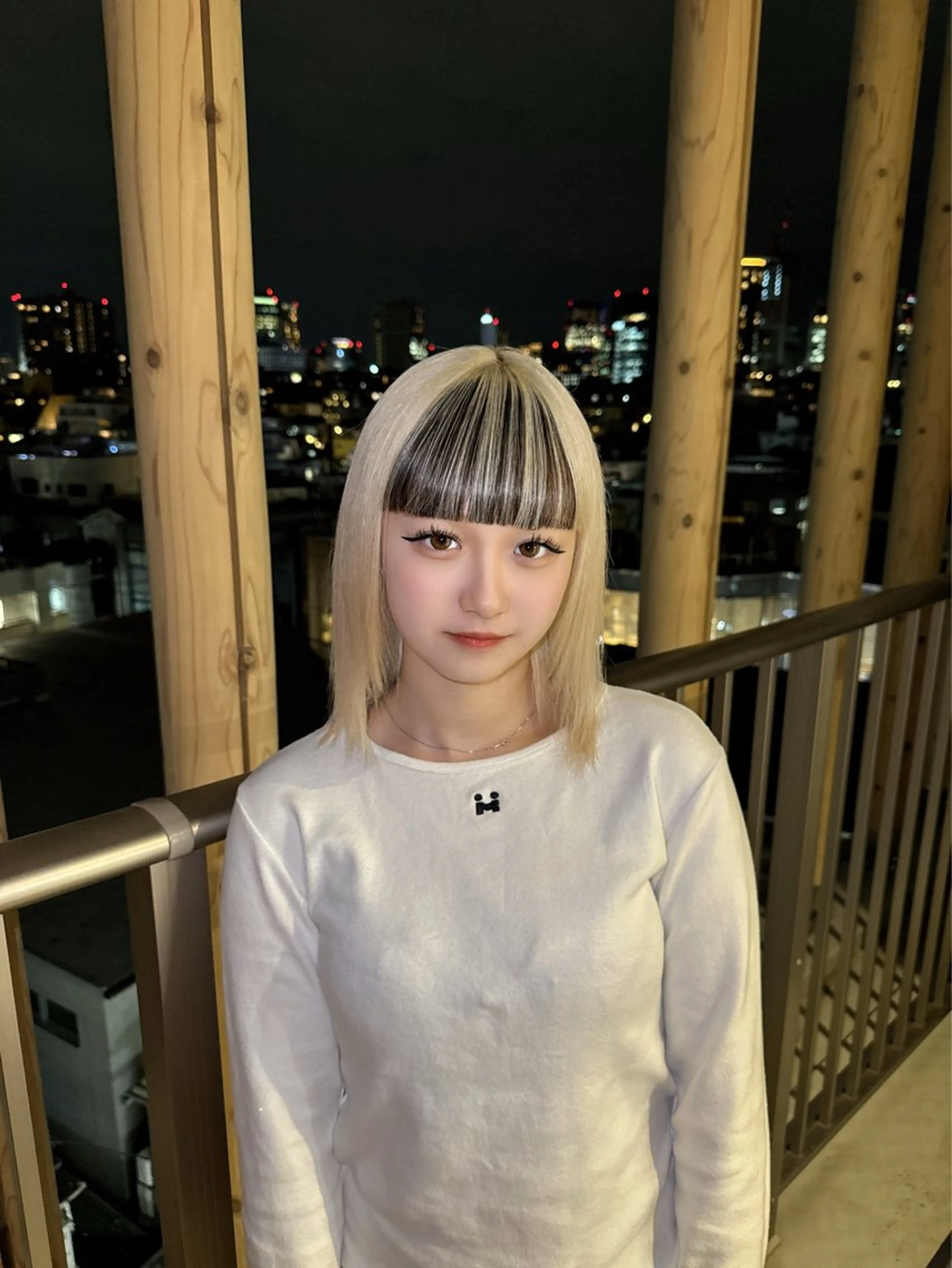 ミディアム ヘアカラー ハイトーン/ピンク カラー/めい🎀のヘアスタイル