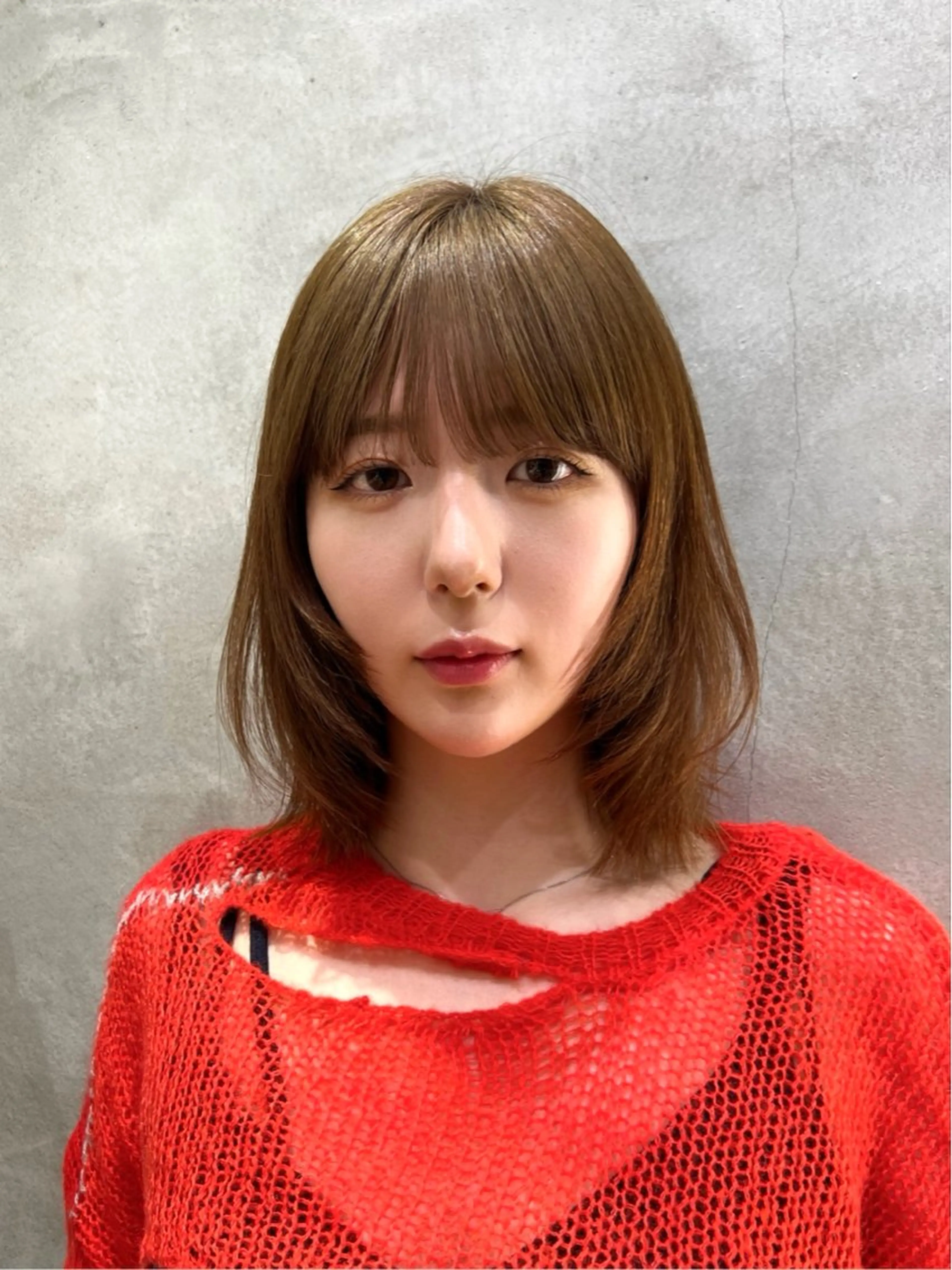 ミディアム カット 宮嶋 蓮のヘアスタイル