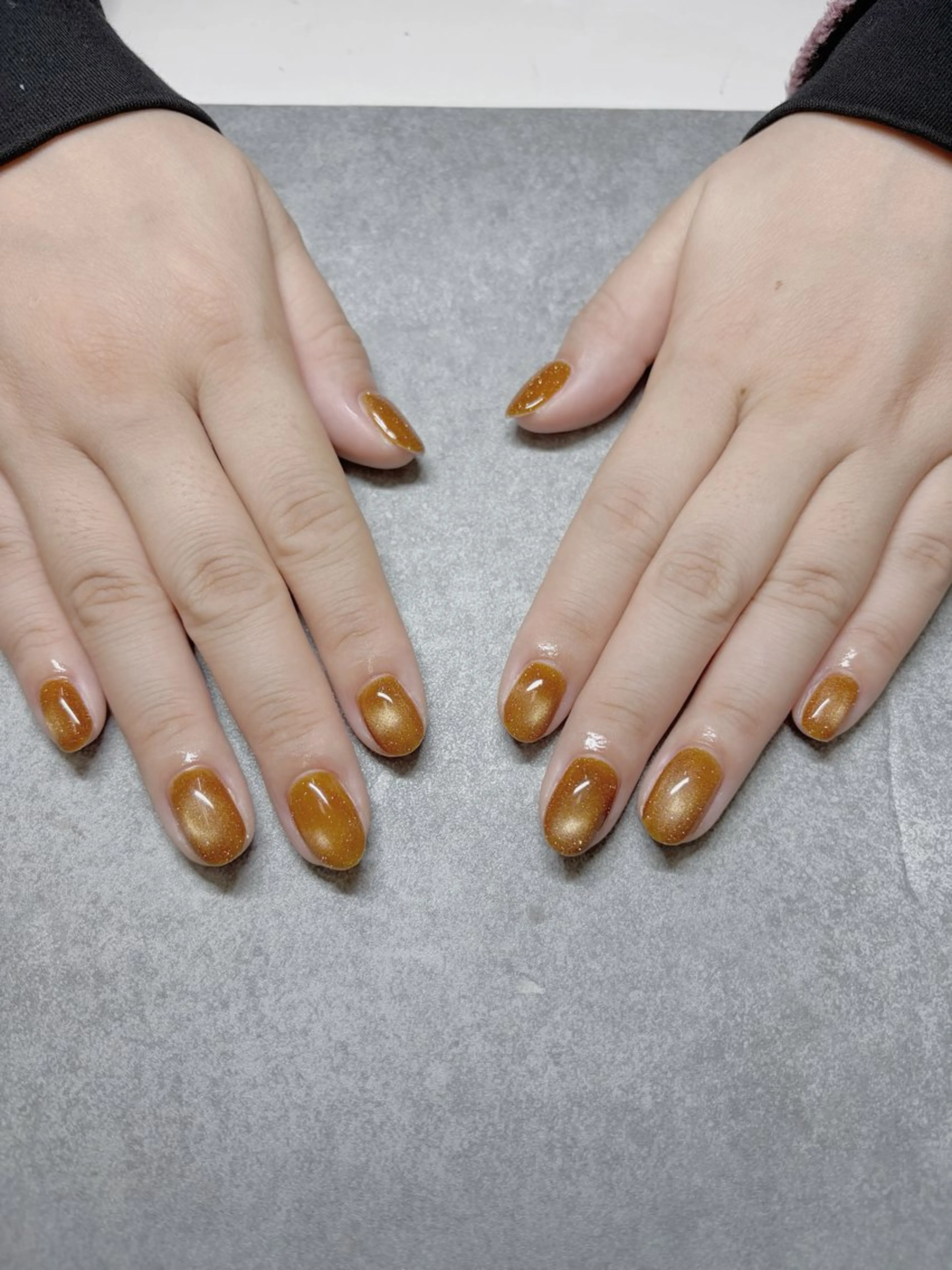 ネイル マグネットネイル マグネットワンカラー ワンカラーネイル CURAR平塚店 mizuhaのネイルデザイン