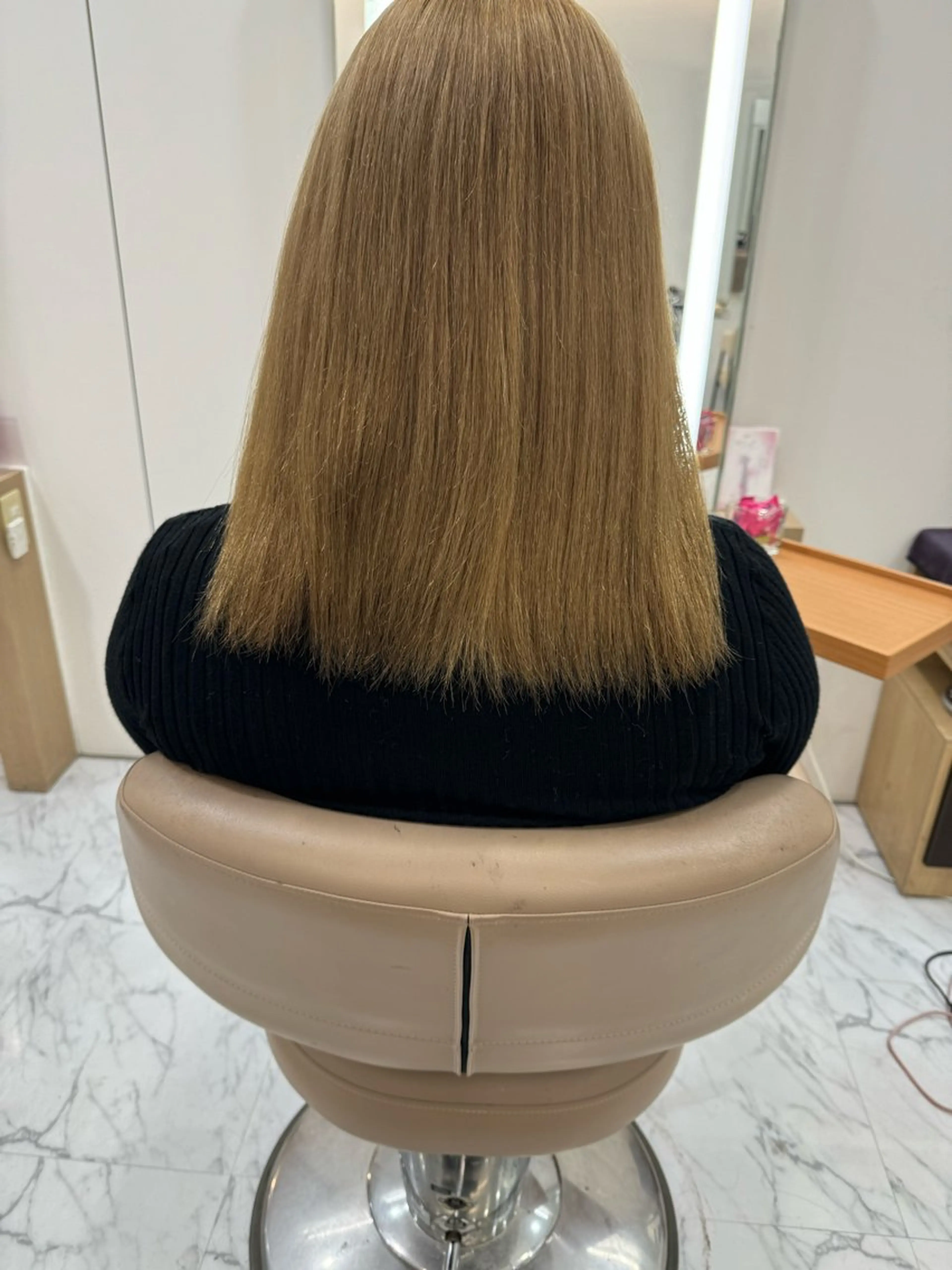 ミディアム シールエクステ エクステ 韓国風ヘア 濱川響太レディース カットモデルのヘアスタイル