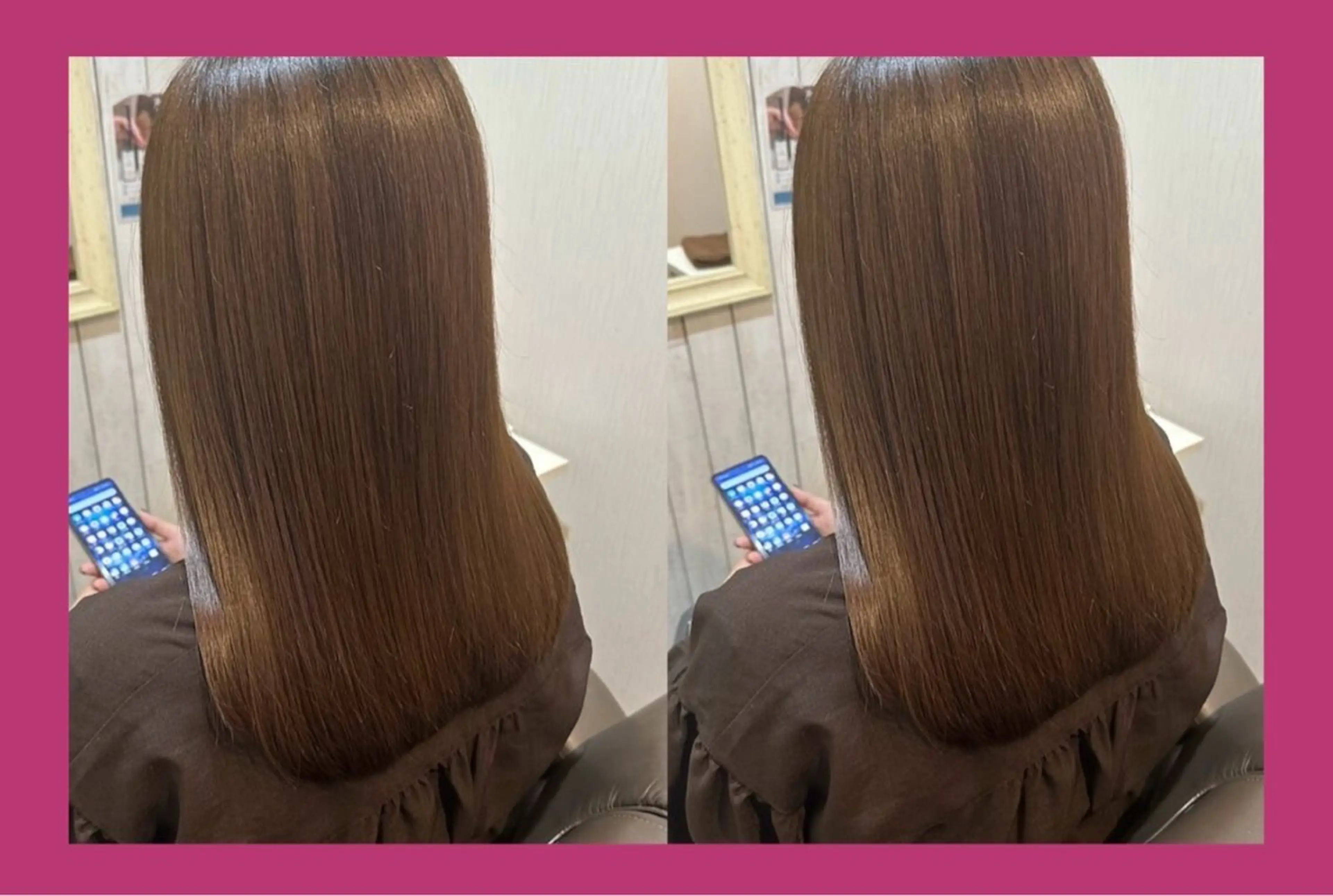 セミロング カラー トリートメント 髪質改善/ハイトーン /茅ヶ崎/YUUKAのヘアスタイル