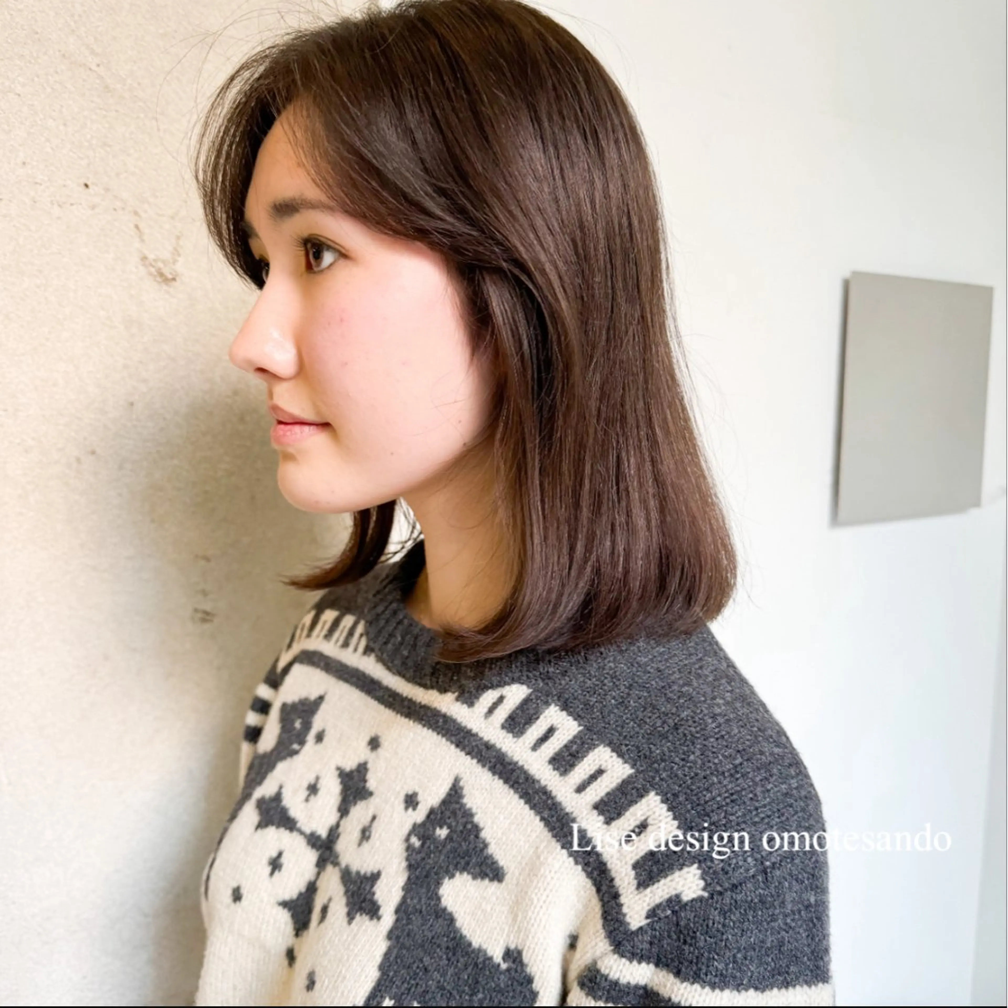 ミディアム カラー パーマ ヘアアレンジ メンズ 表参道Lise おおいしおりのヘアスタイル