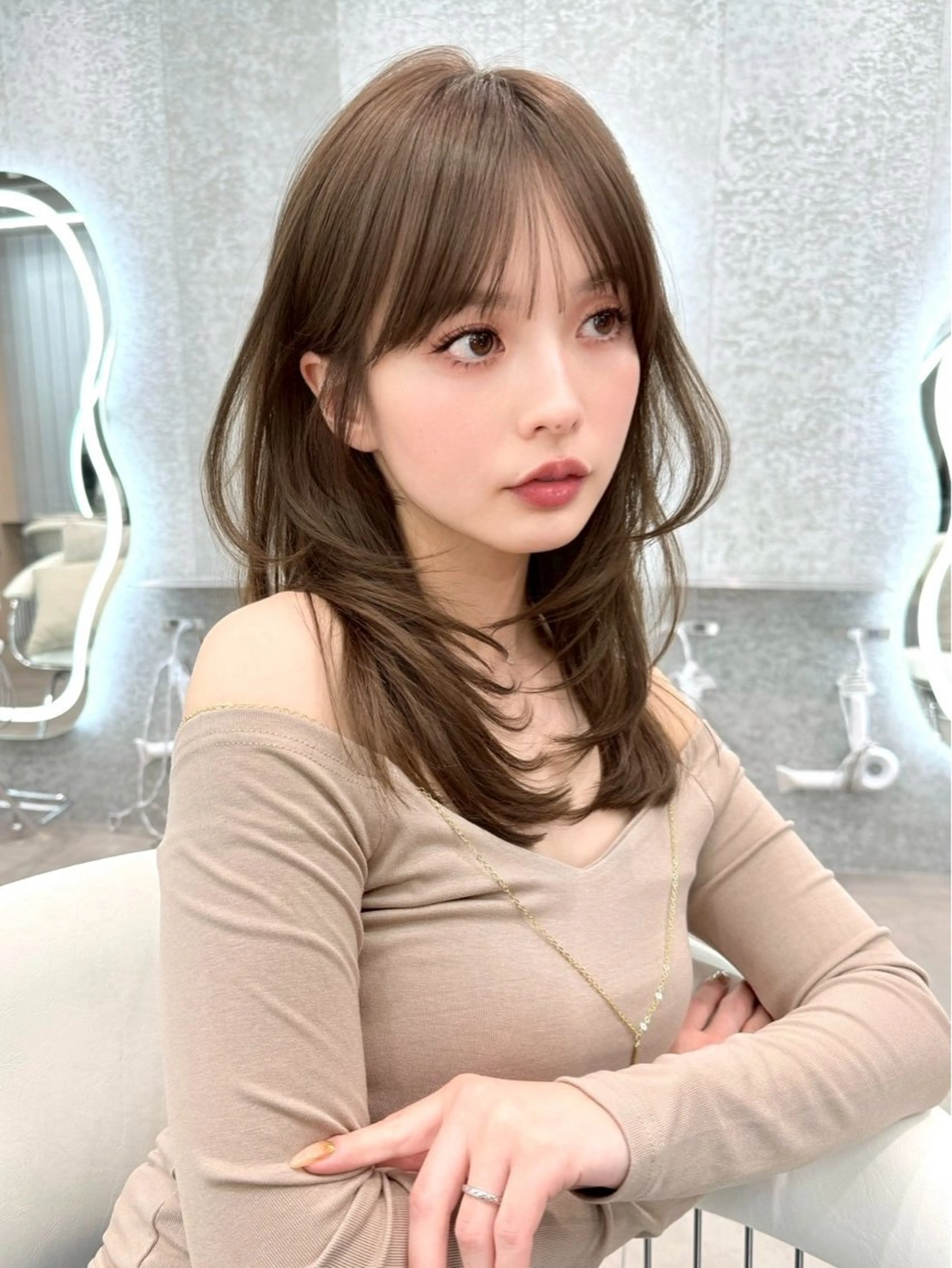 ロング カラー ヘアアレンジ ブリーチ 透明感カラー 髪質改善 カット ヘアカラー 縮毛矯正 トリートメント 美髪縮毛矯正/ 透明感カラー吉田光佑のヘアスタイル