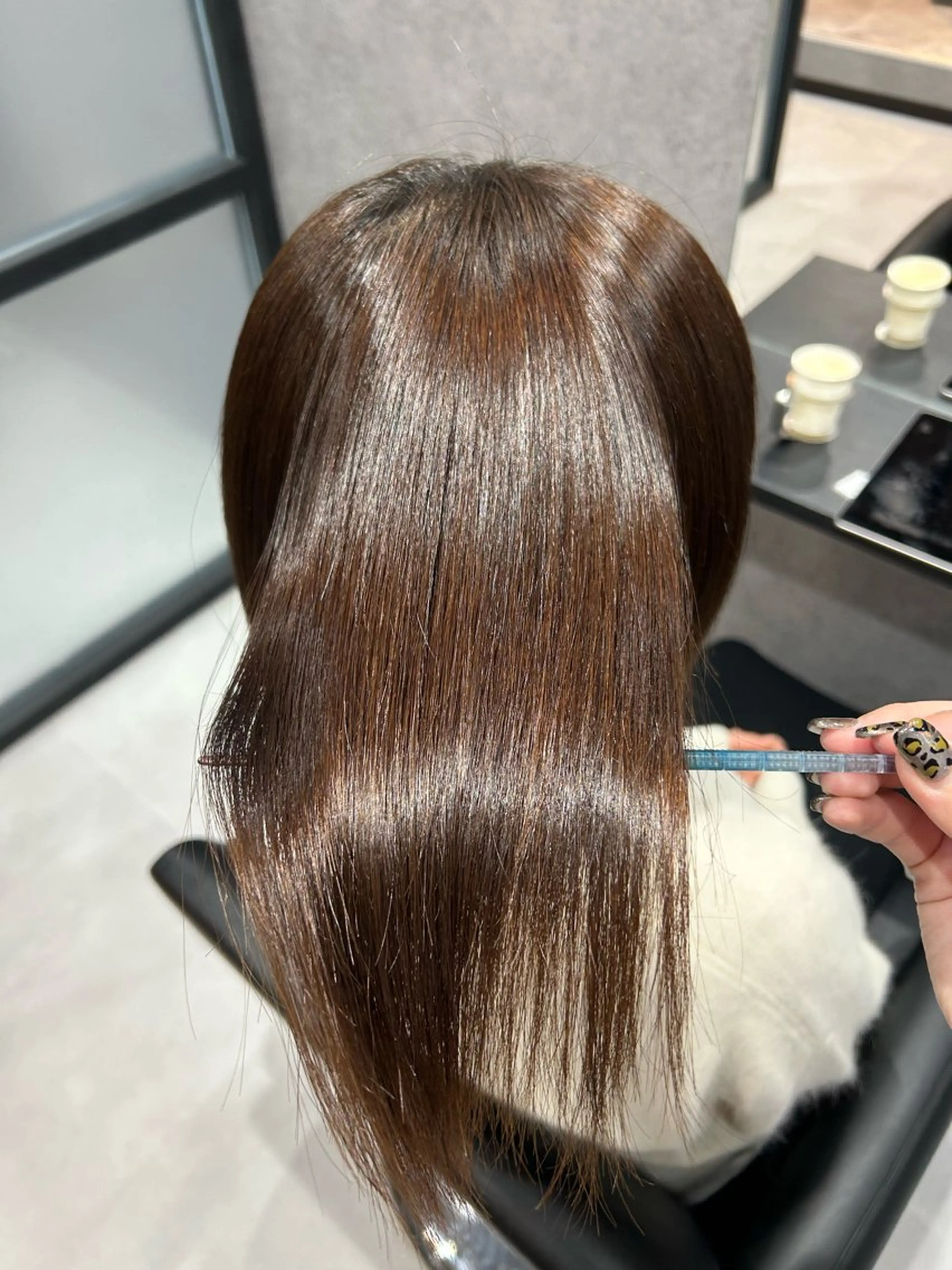 ミディアム パーマ 佐野 彩音のヘアスタイル