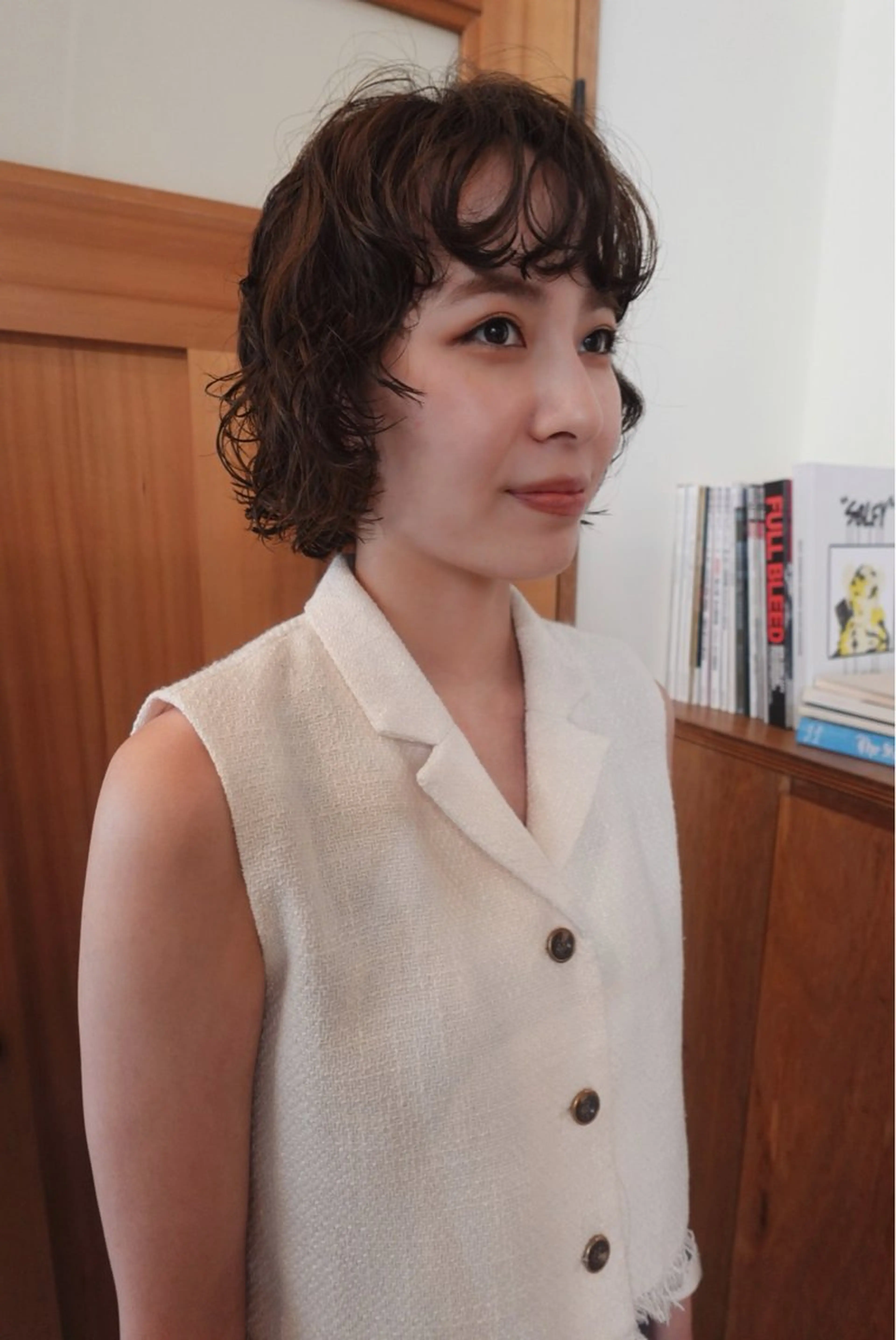 ショート パーマ ボブ カット パーマ トリートメント Stoop所属・momo /ボブ/パーマのヘアスタイル