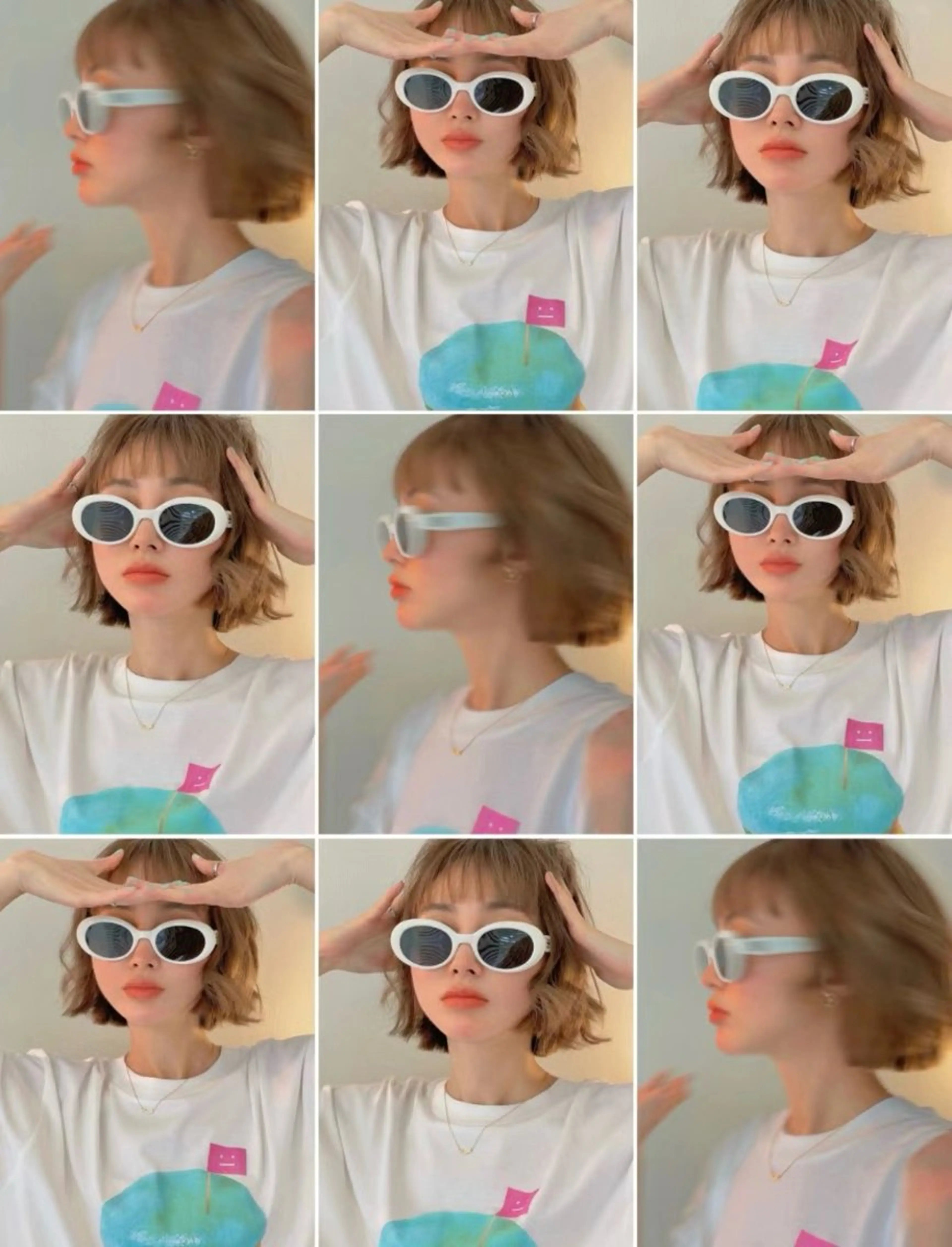 ショート カラー ヘアカラー レイヤー/柔色 カラー/SAkiのヘアスタイル