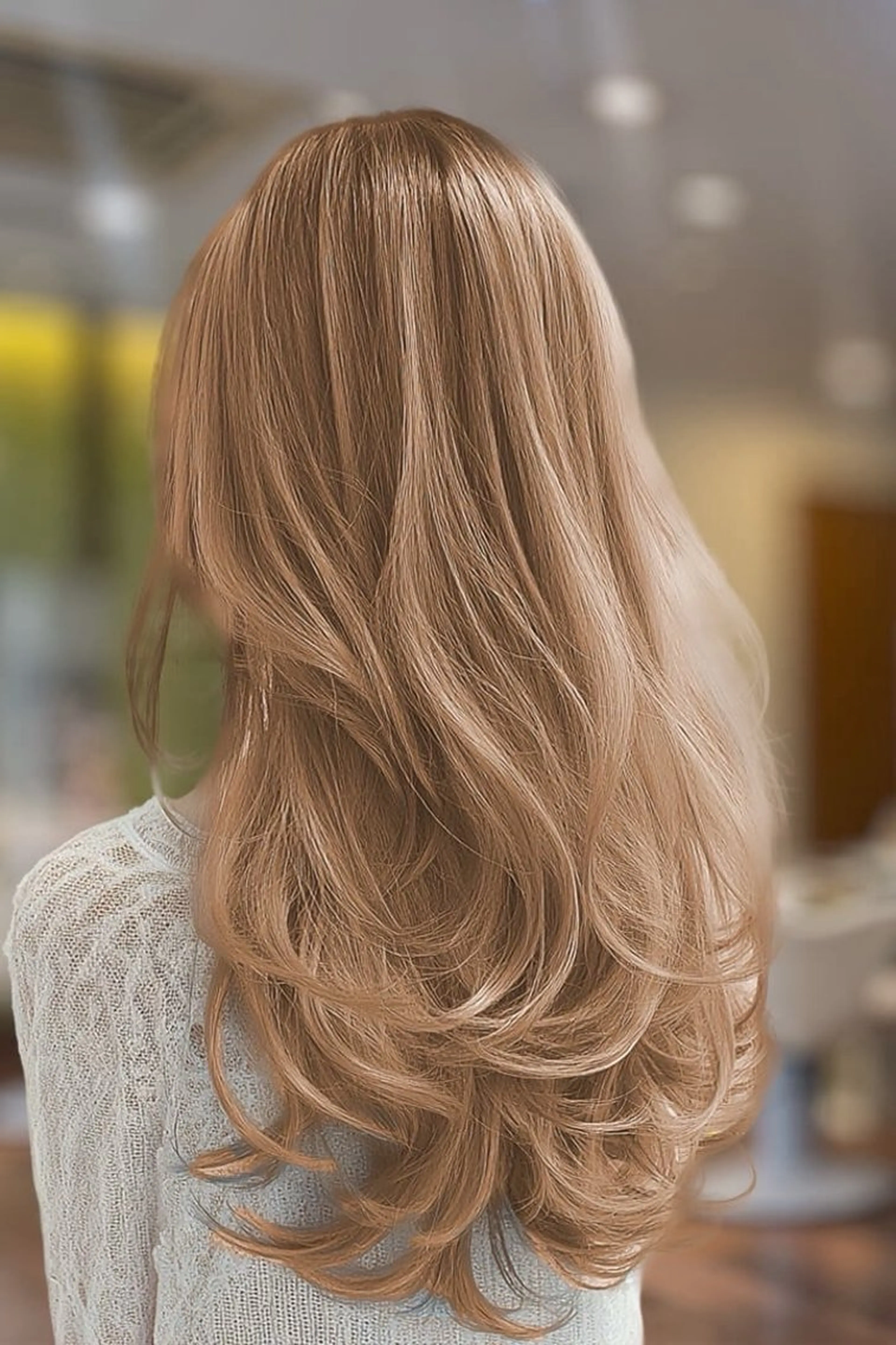 全体ブリーチ+オンカラー(⚠️補足説明を必ずご確認下さい)の写真