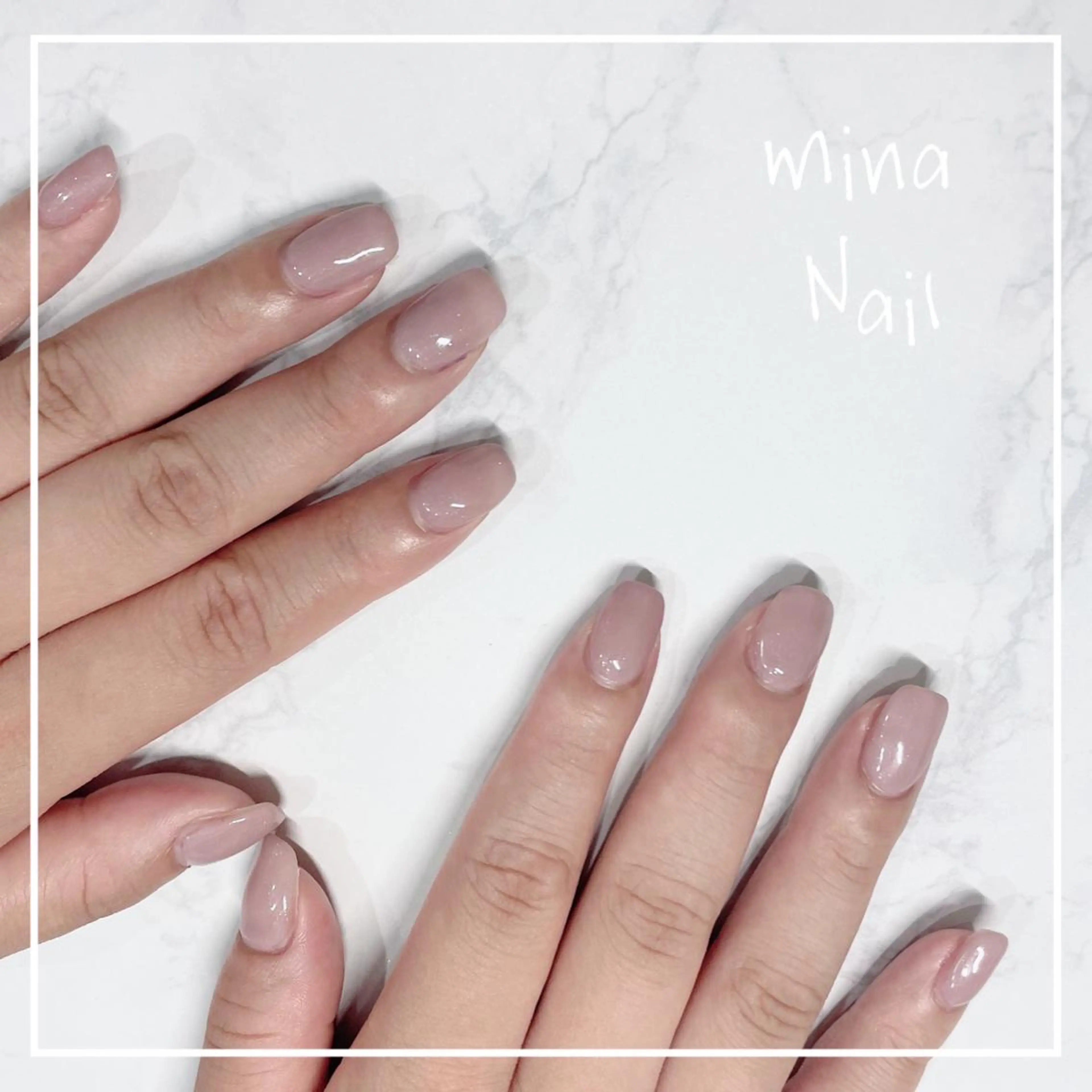ネイル ラメ(グリッター) ワンカラーネイル mina Nailのネイルデザイン