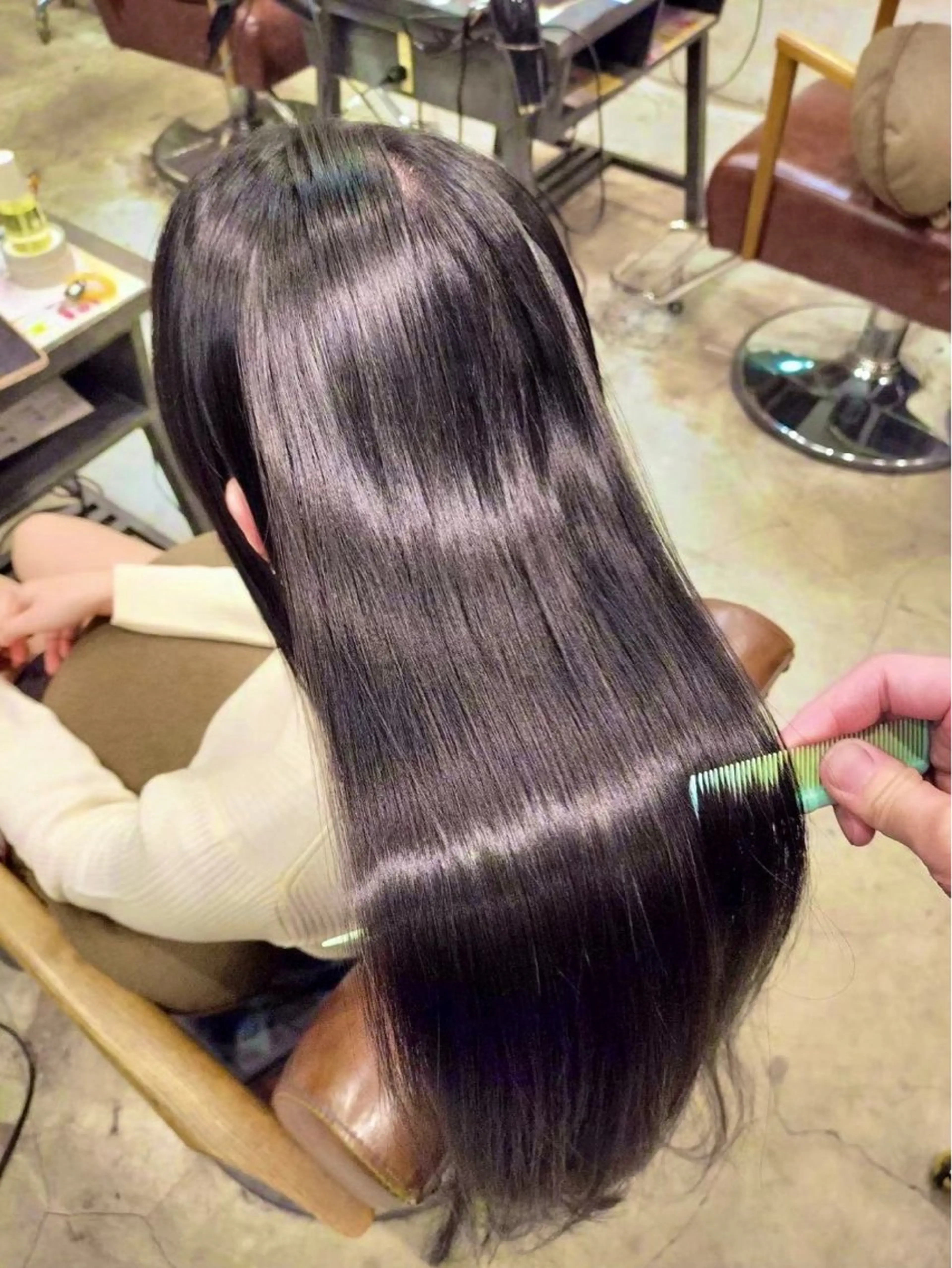 ロング 下まつげパーマモデル Mayuのヘアスタイル