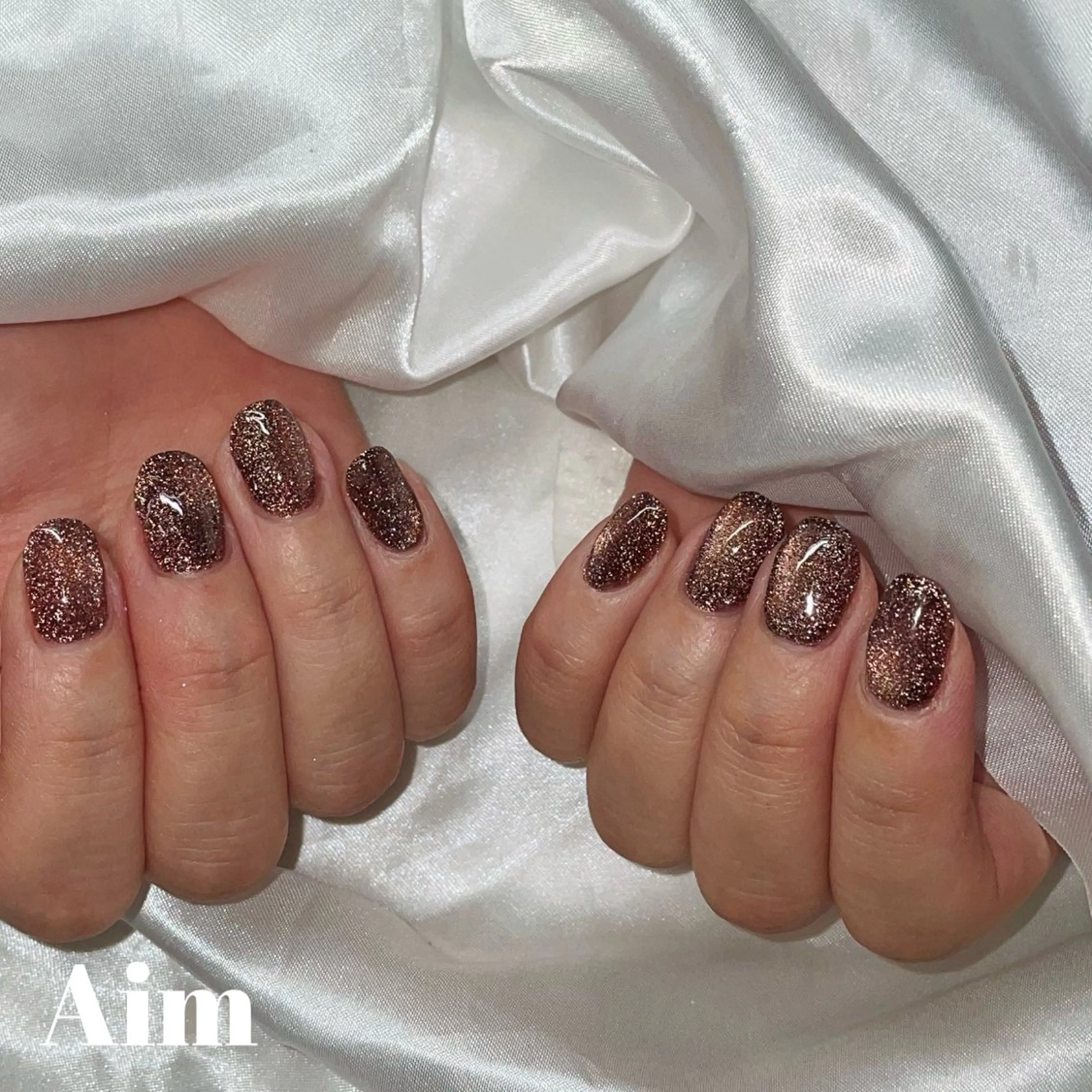 マグネットネイル、フラッシュネイル(ワンカラー)の写真