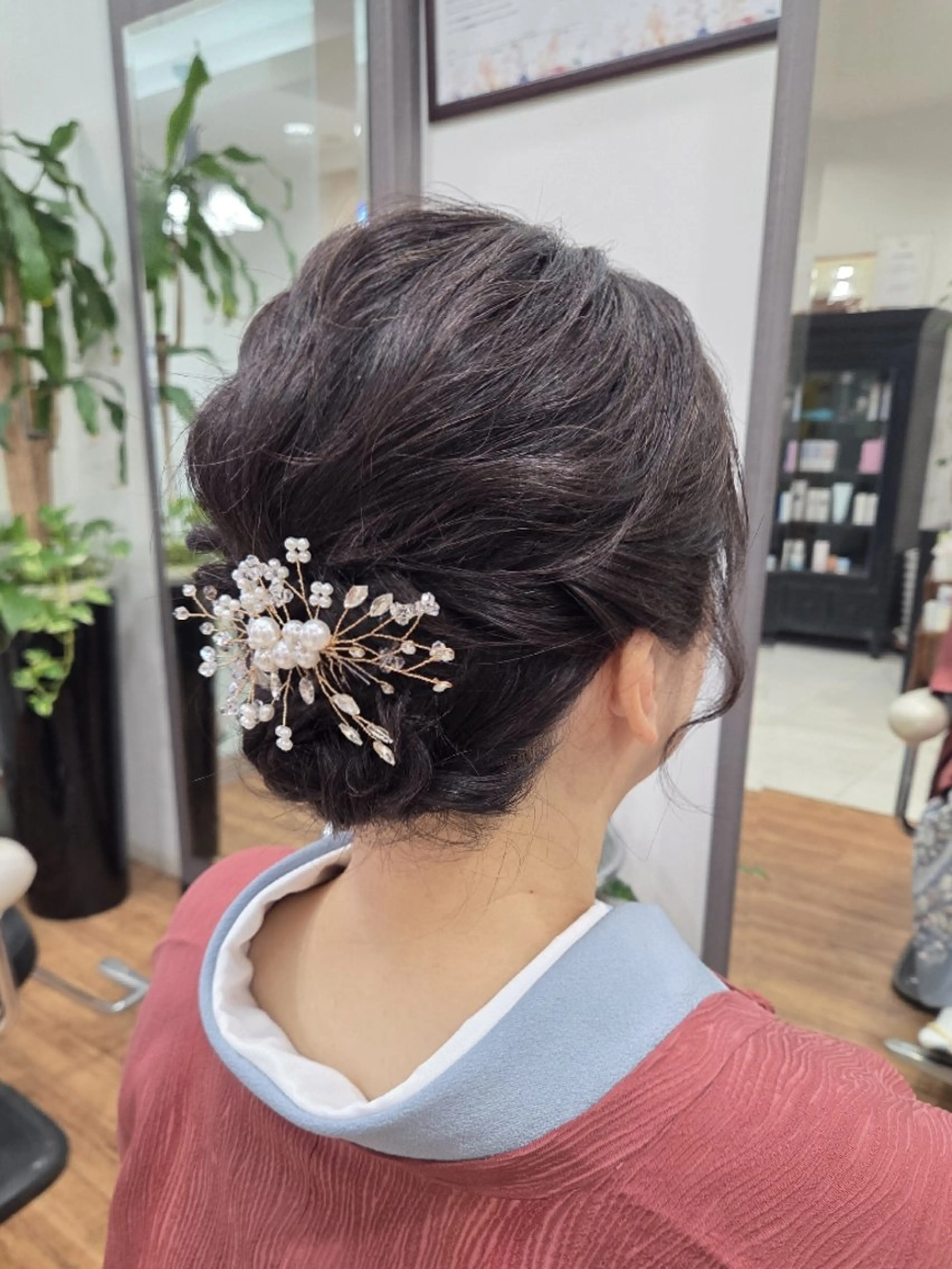 ミディアム ヘアセット 山本 莉奈のヘアスタイル