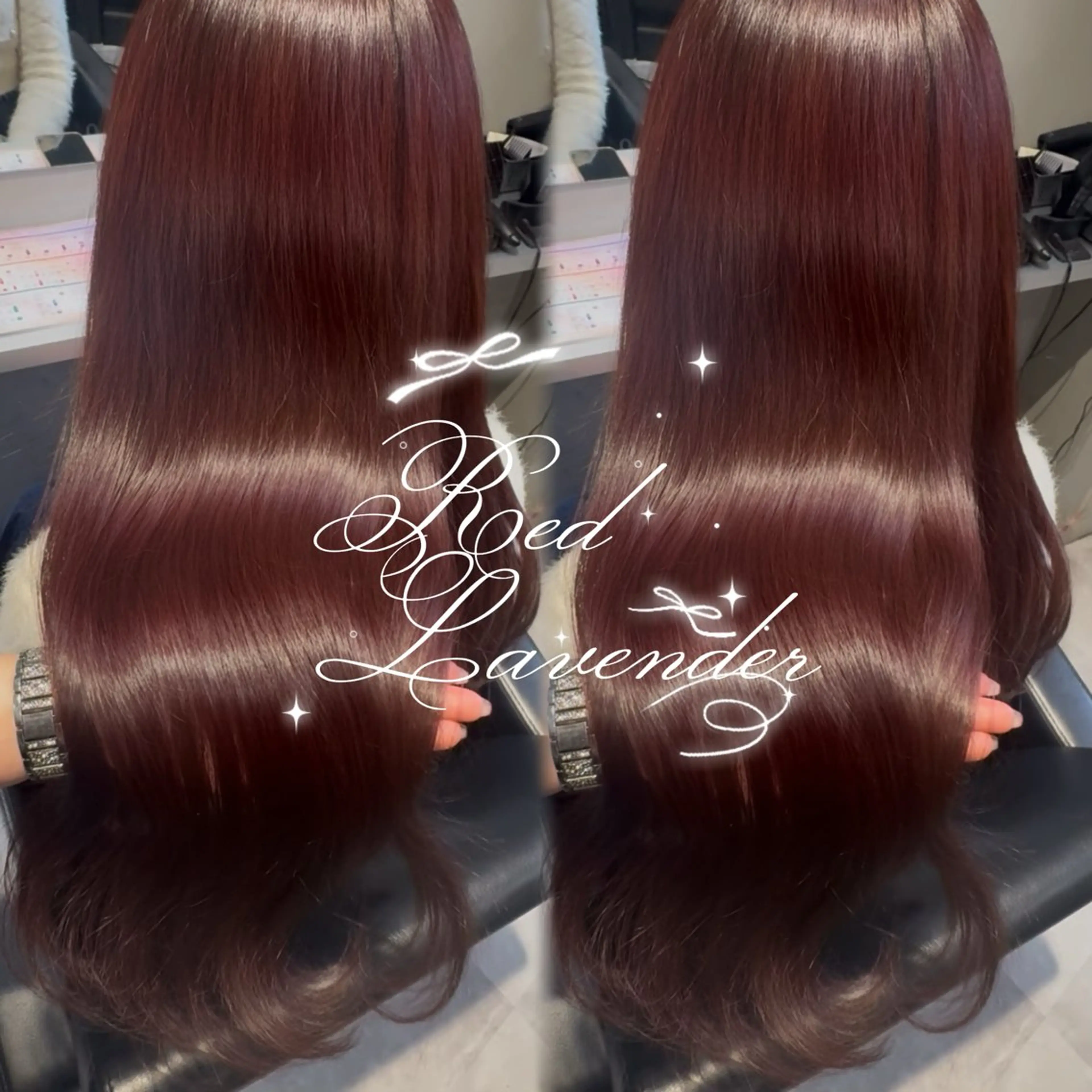ロング ヘアカラー トリートメント 新宿♡暖色カラー/ エクステ/スズ‎🤍のヘアスタイル