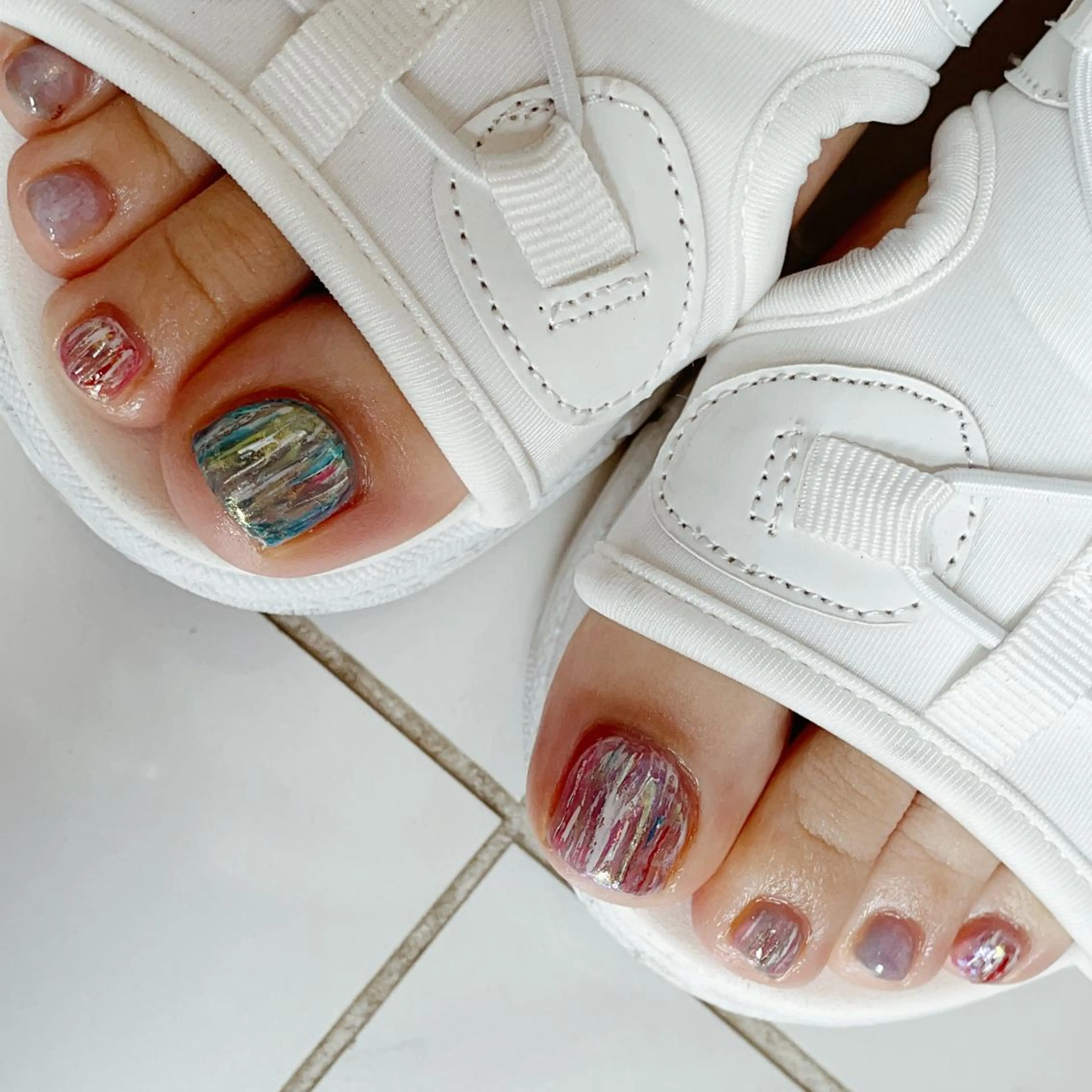 ネイル フットネイル ニュアンスネイル rebon＊ natsukiのネイルデザイン