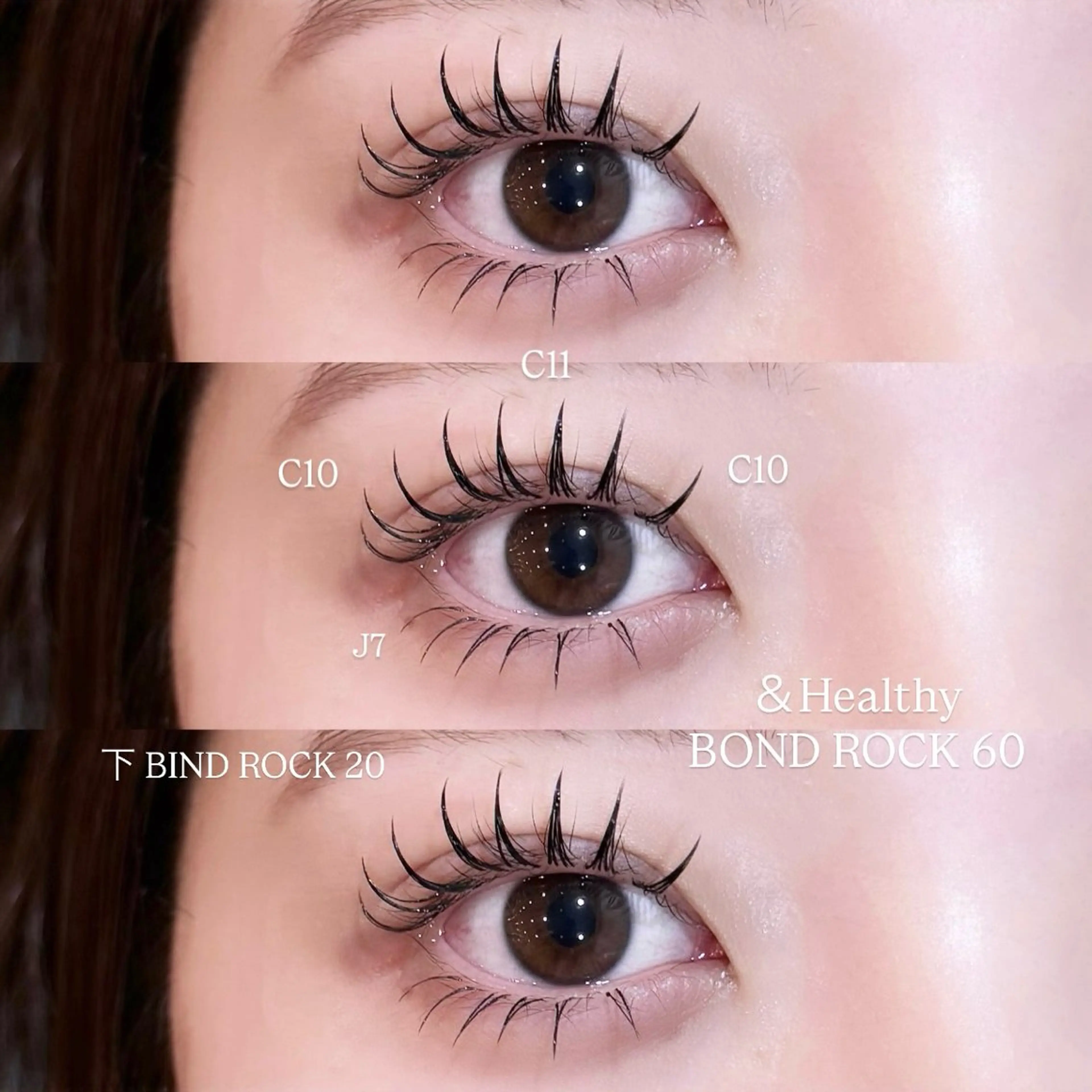 マツエク・マツパ バインドロック 下まつげエクステ マツエク 千島 里歩のマツエク・マツパデザイン