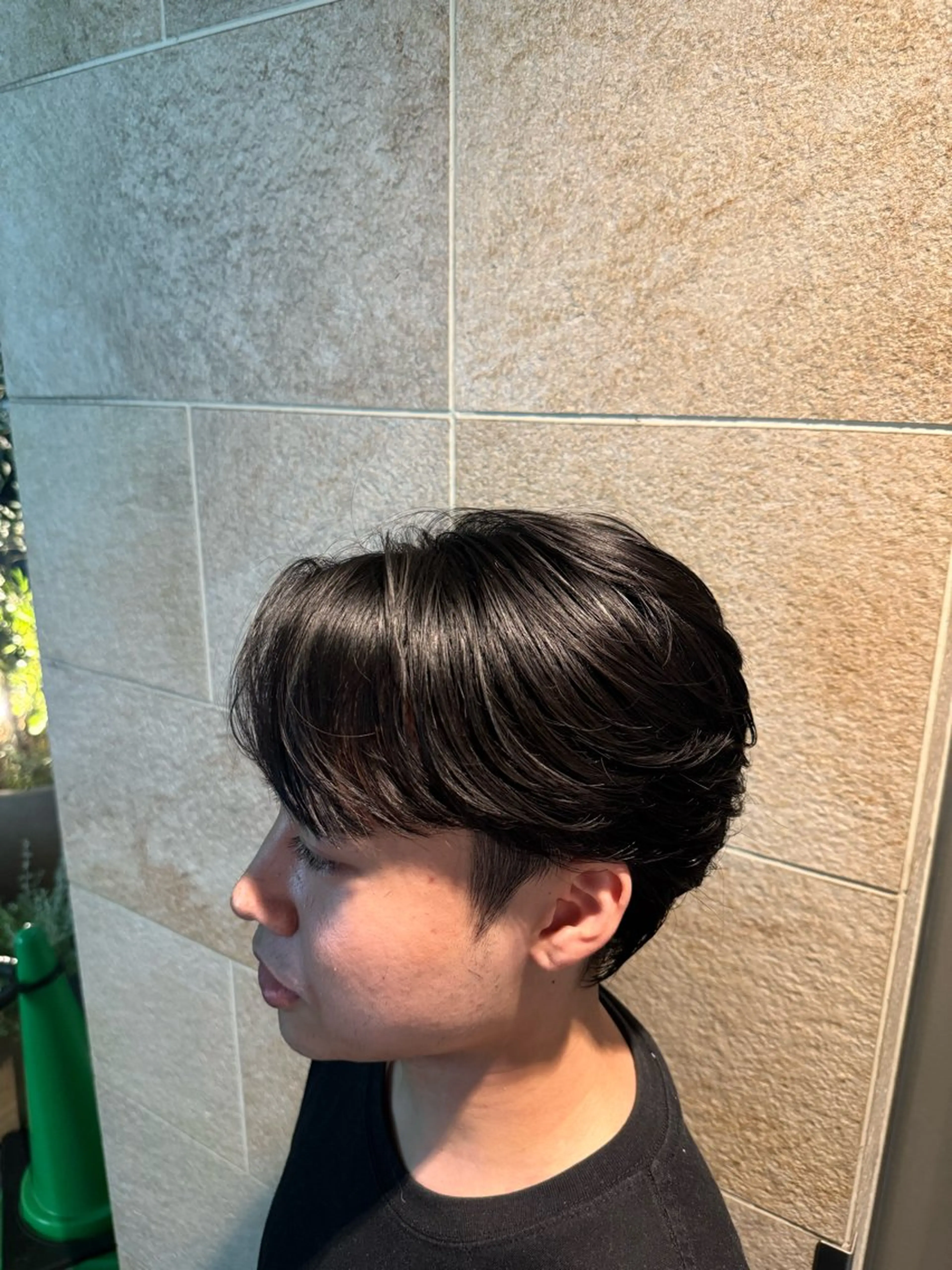 ショート パーマ メンズ センターパート パーマ・カラー特化/ メンズ美容師米田幸平のヘアスタイル