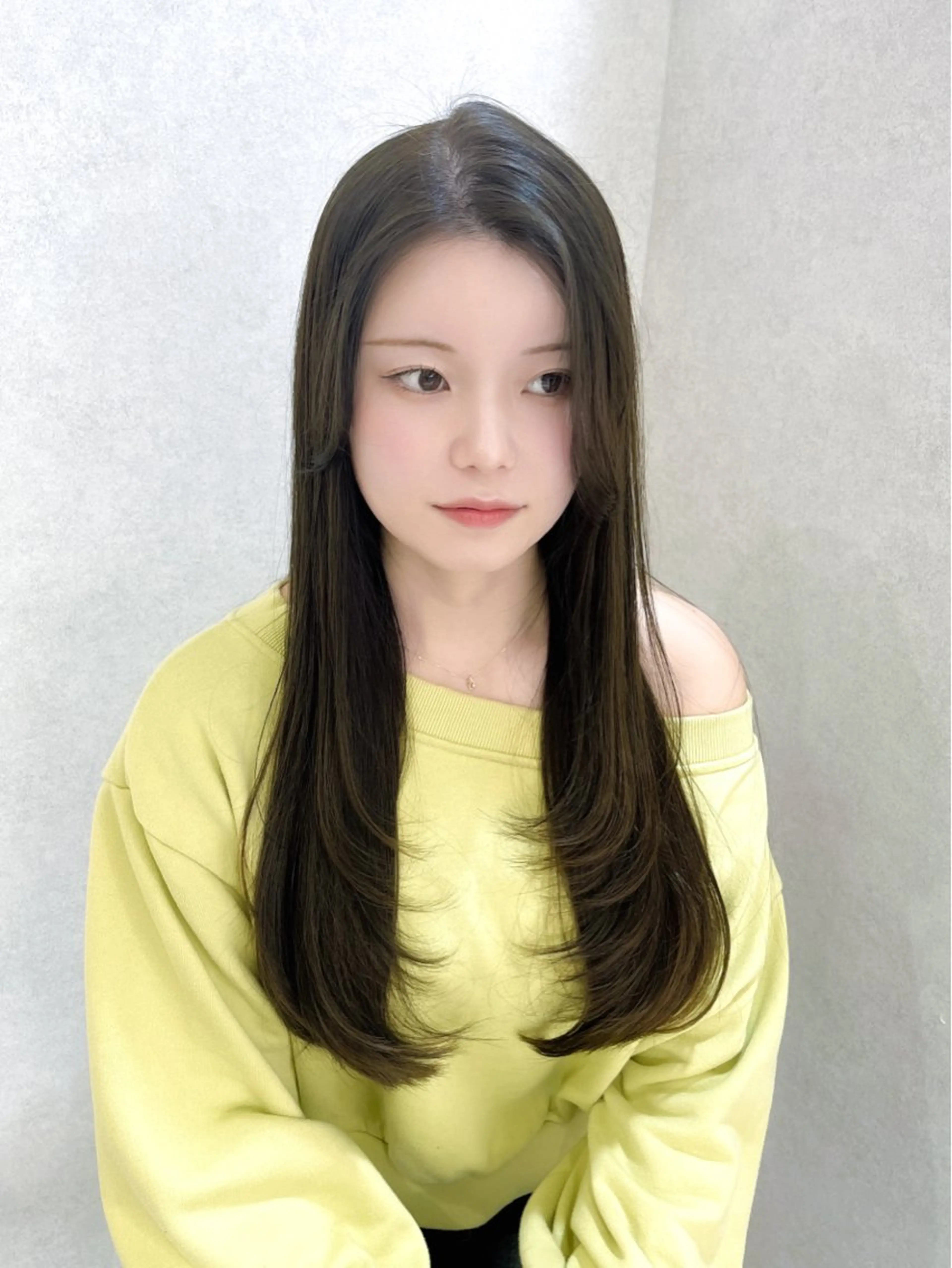 ロング カラー 透明感カラー/韓国 レイヤーmomokaのヘアスタイル