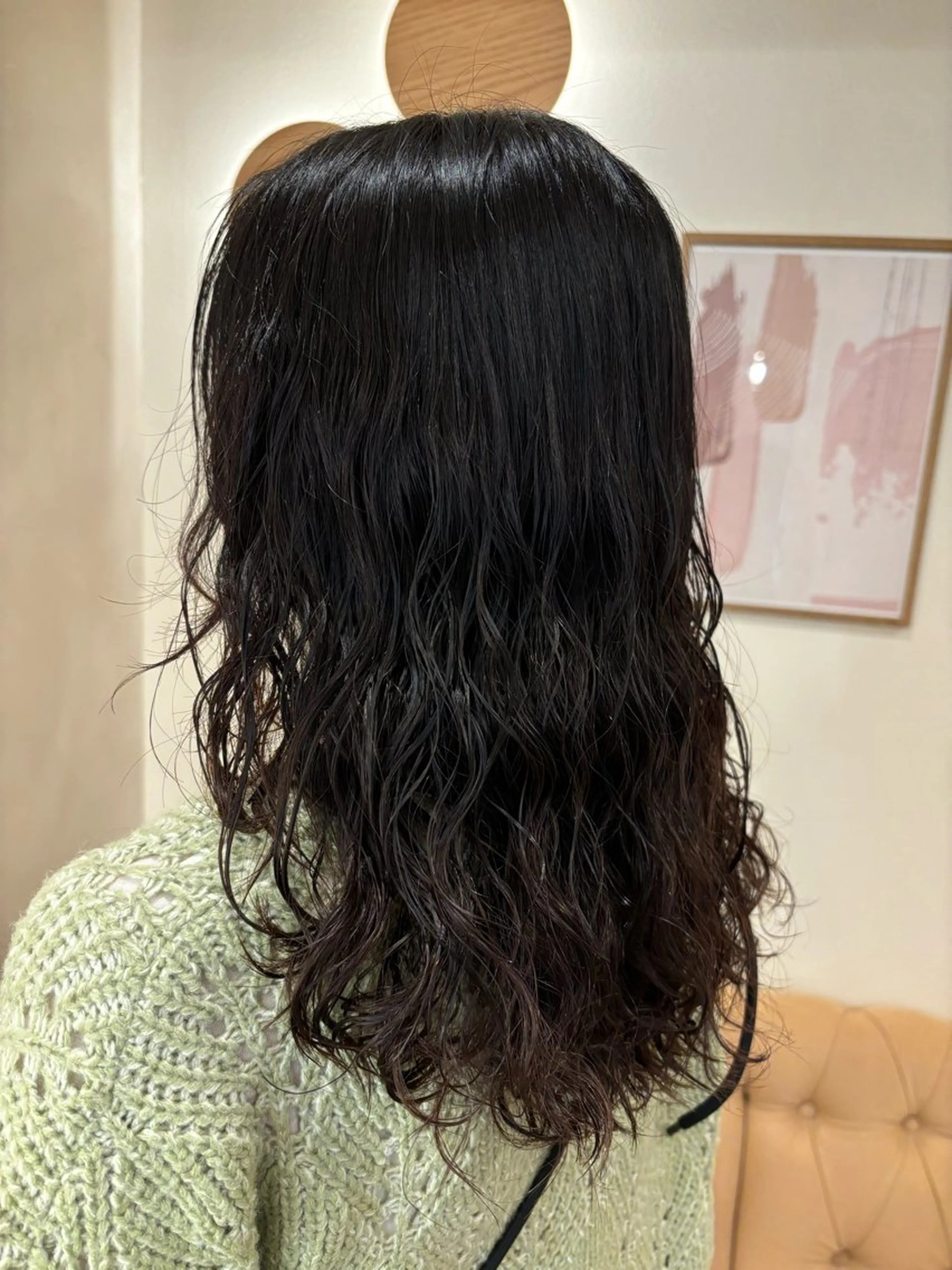 ロング パーマ レイヤーカット ロング シンバヒナノ/パーマ レイヤー/髪質改善のヘアスタイル