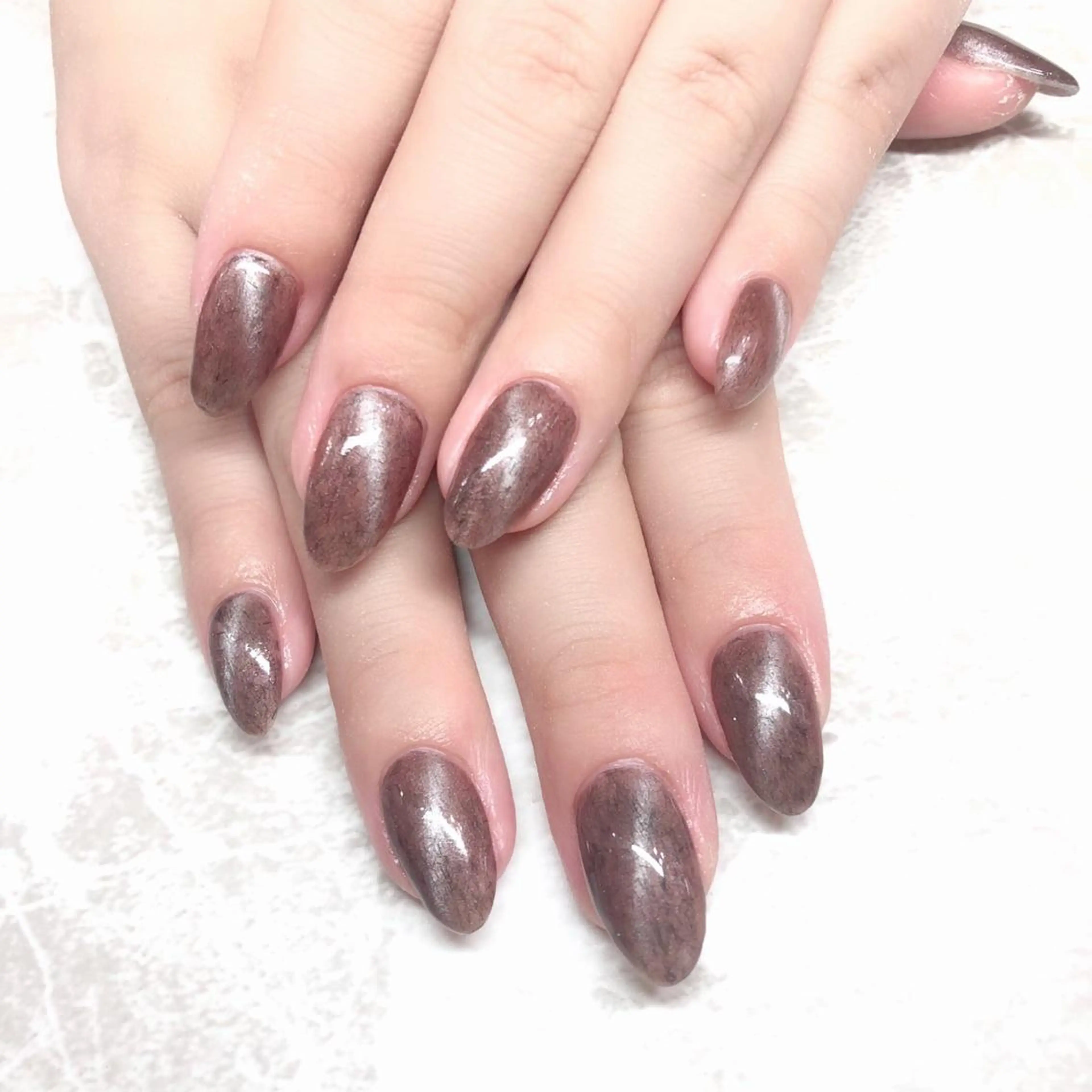 ネイル ハンドネイル マジック ミラーのネイルデザイン