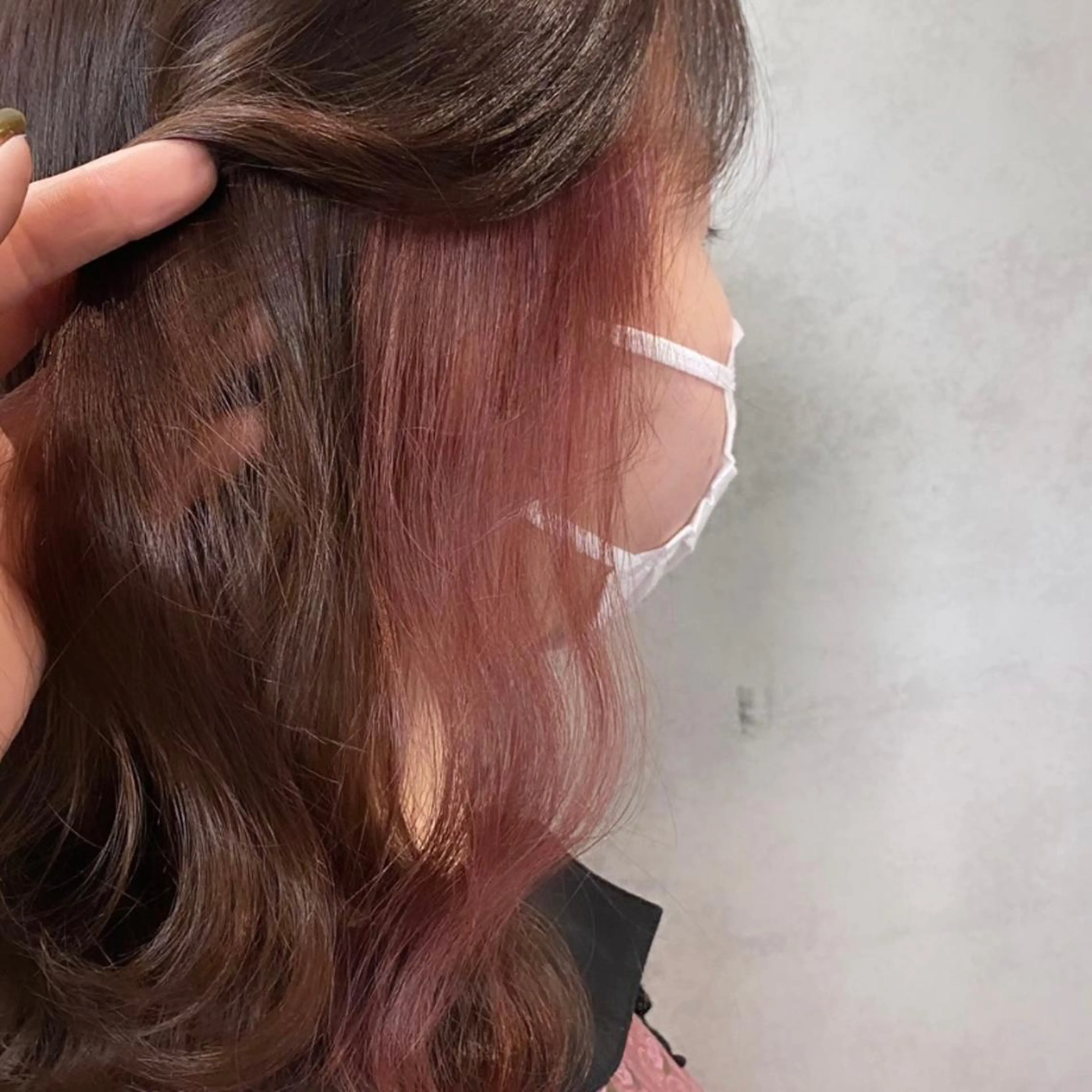 ミディアム カラー アッシュ ベージュカラー 黒髪 ブルーカラー ブルーブラック ヘアカラー トリートメント 艶感/韓国風 🤍moeka🤍のヘアスタイル